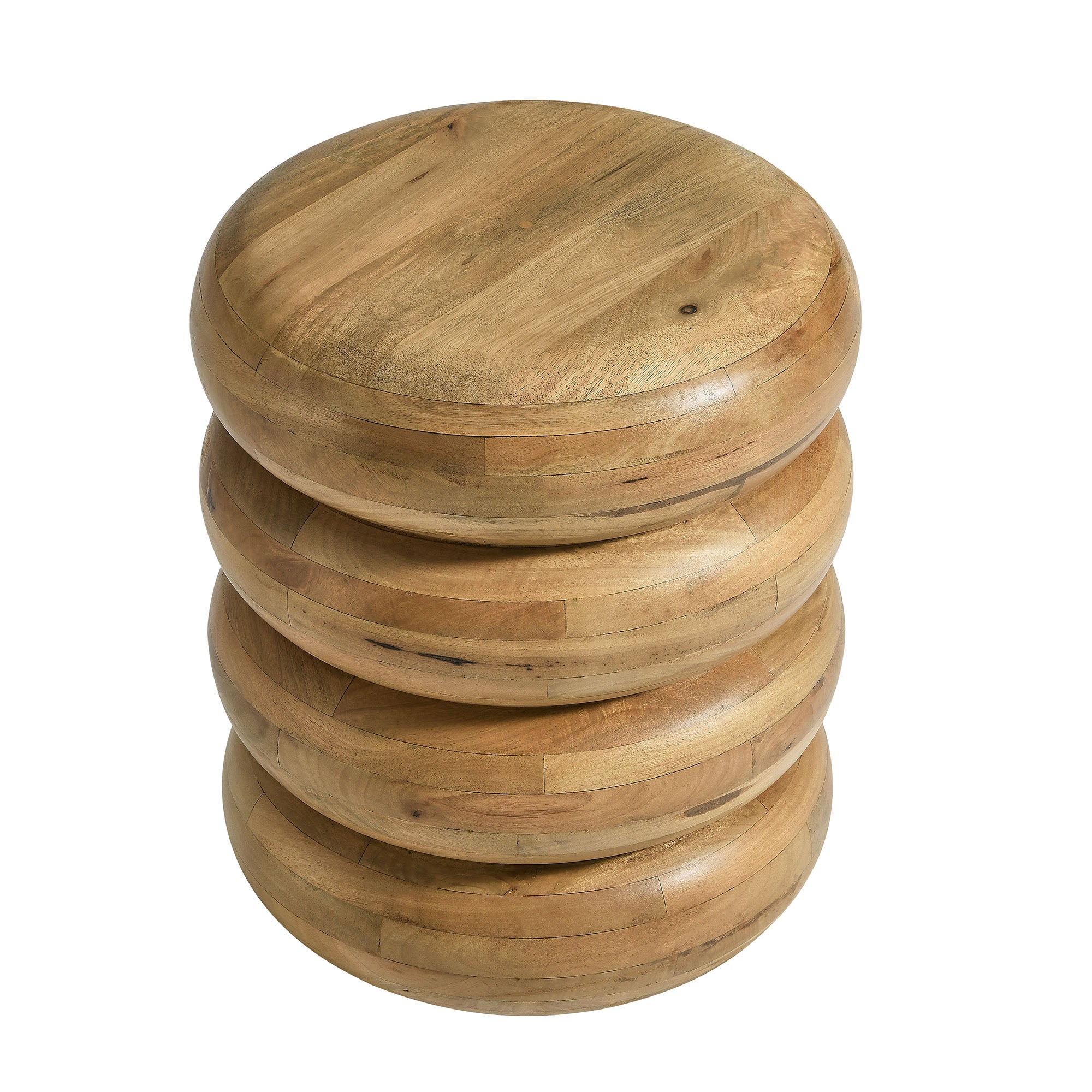 Ellery Round Stacked Wood Side Table by Modway - Image 10