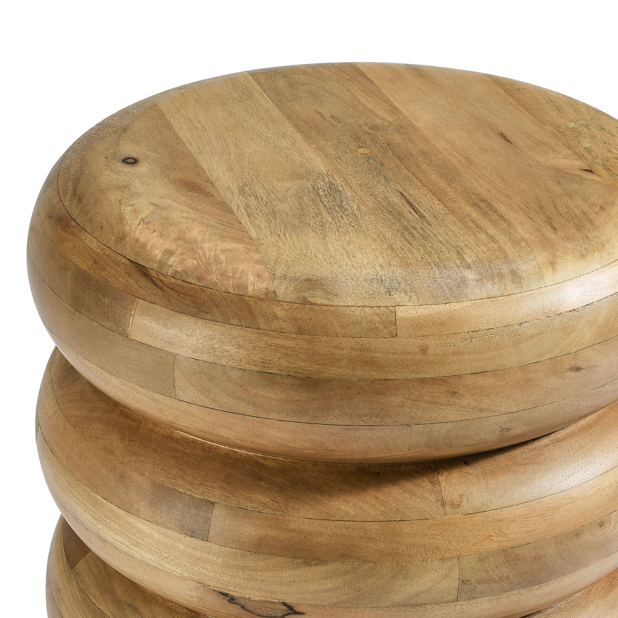 Ellery Round Stacked Wood Side Table by Modway - Image 11