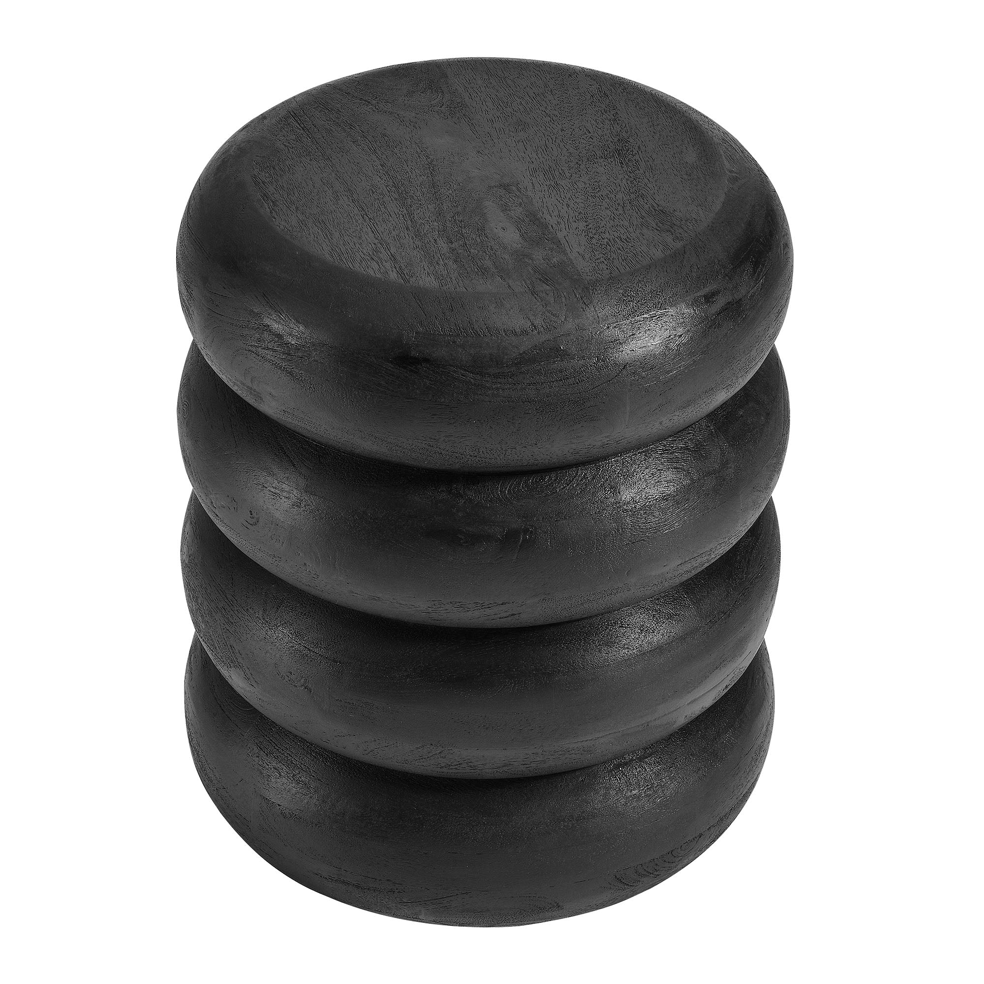 Ellery Round Stacked Wood Side Table by Modway - Image 3