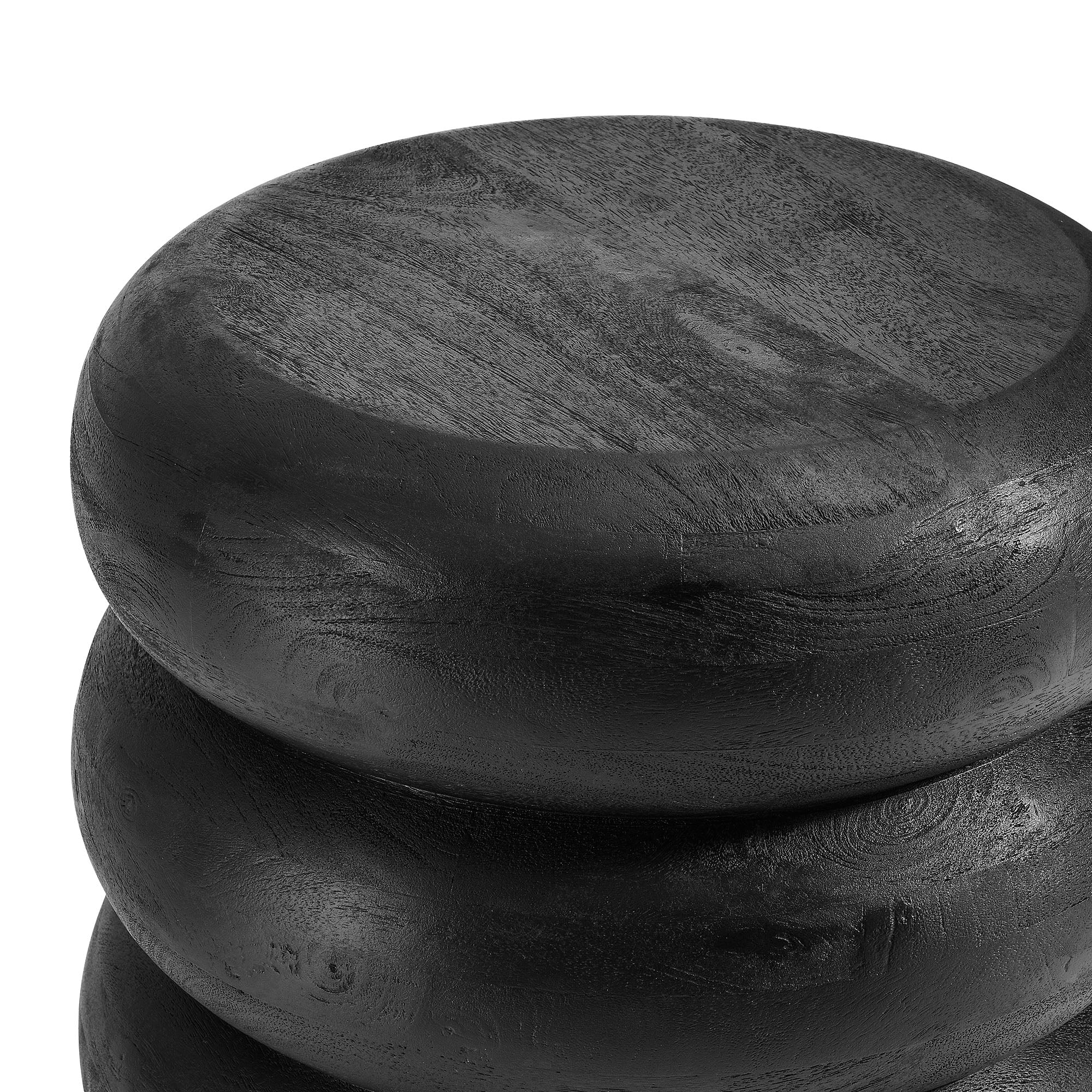Ellery Round Stacked Wood Side Table by Modway - Image 4