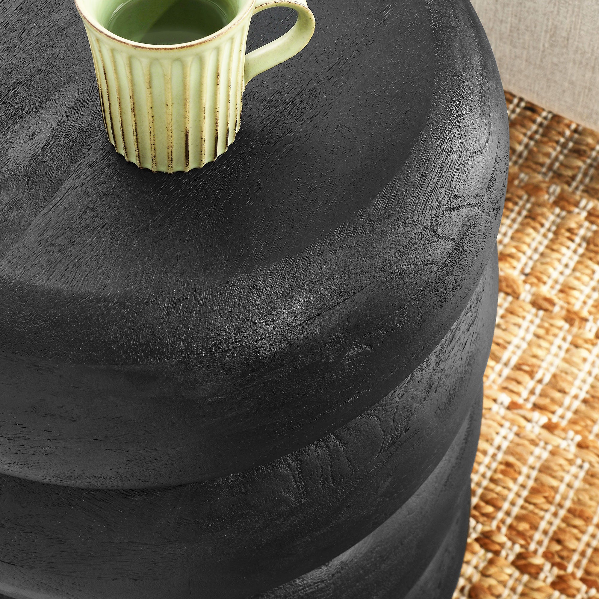 Ellery Round Stacked Wood Side Table by Modway - Image 5