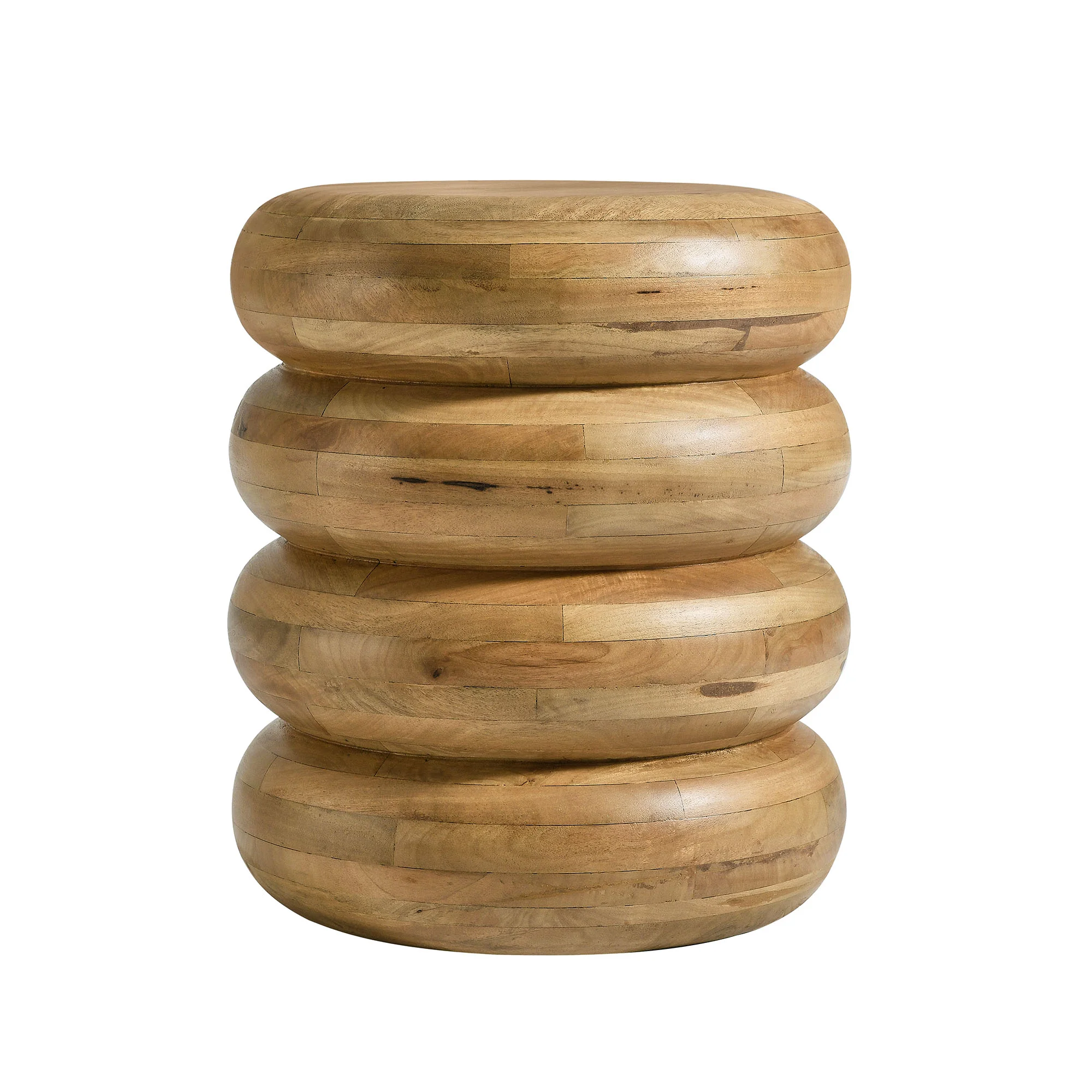 Ellery Round Stacked Wood Side Table by Modway - Image 9