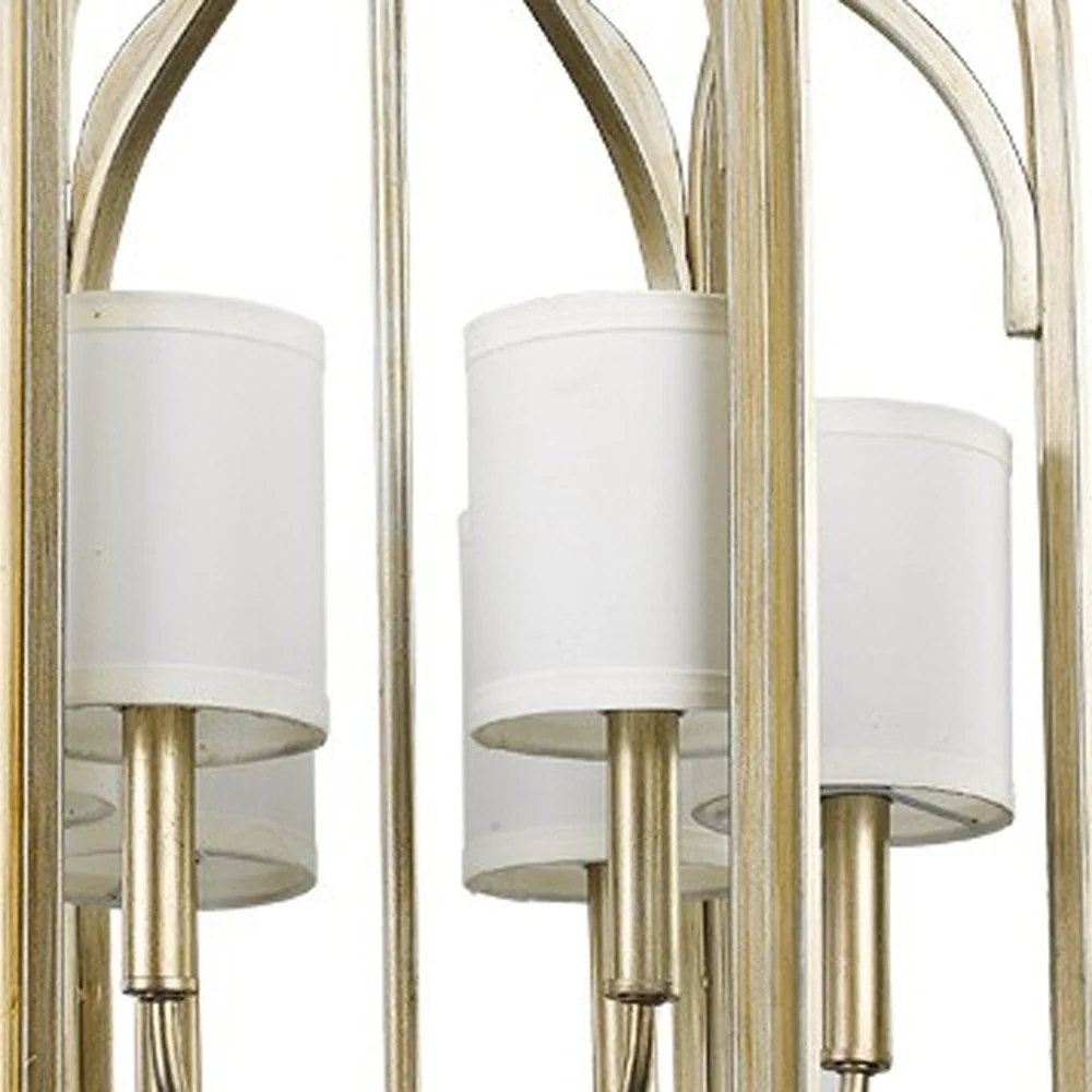 Ellie 6-Light Washed Gold Foyer Pendant By Homeroots - 398140 - Image 4