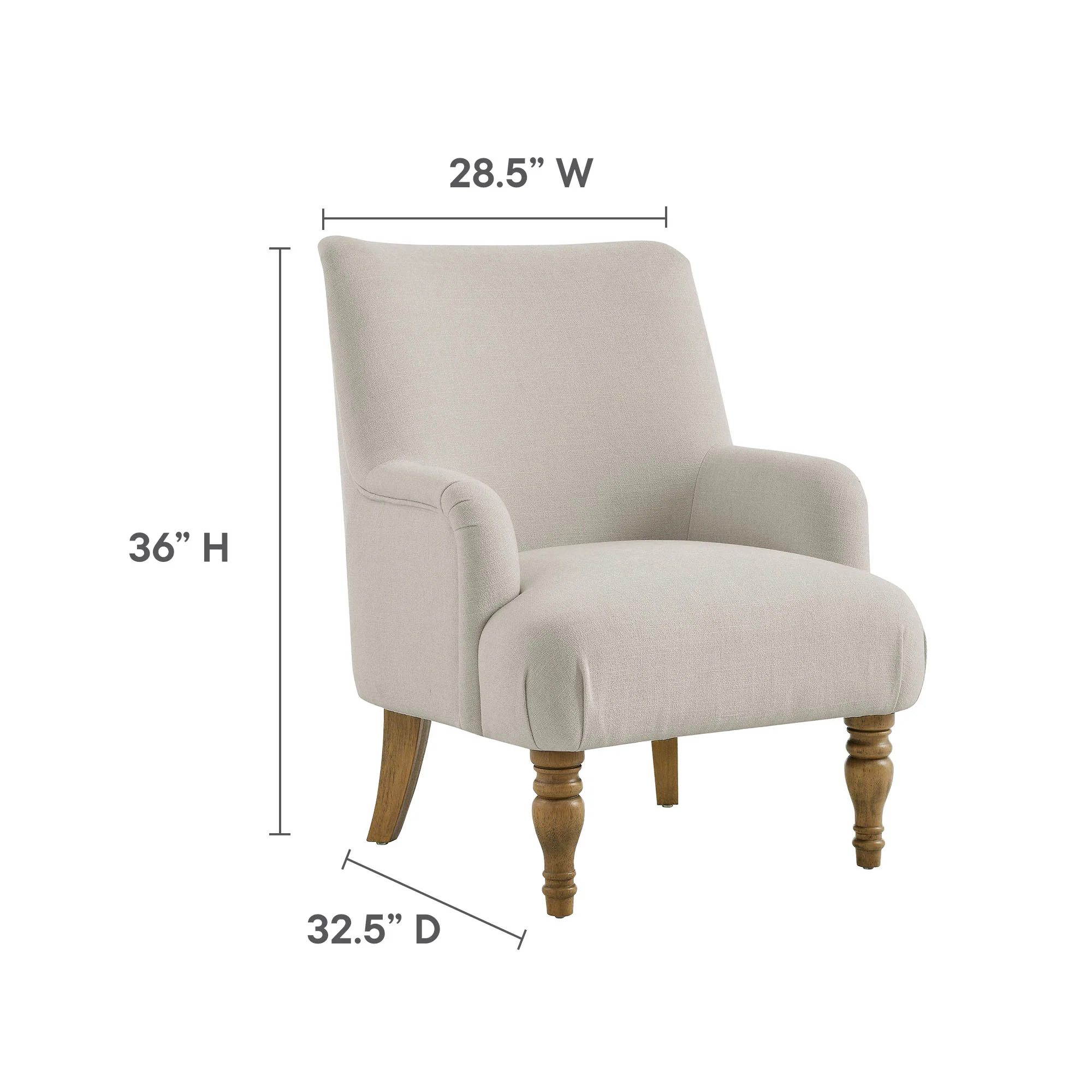 Ellington Fabric Upholstered Accent Armchair by Modway - Image 18