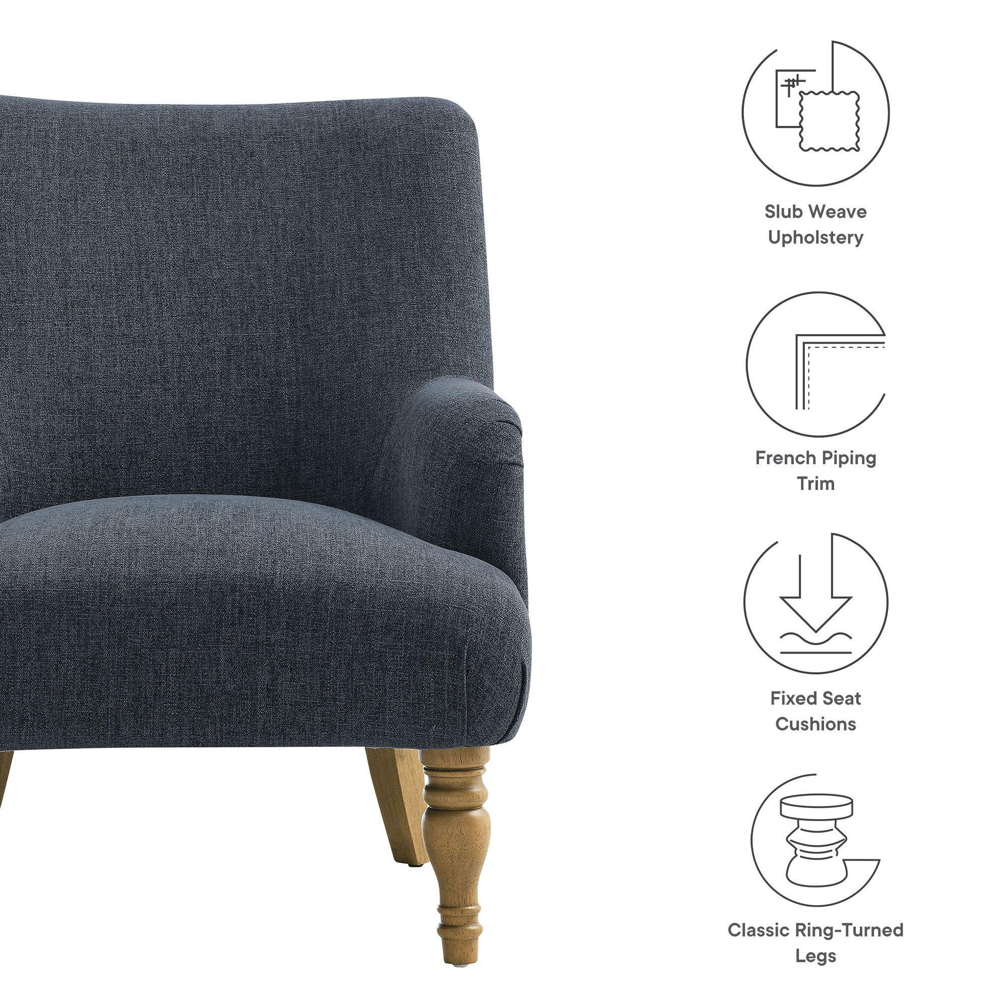Ellington Fabric Upholstered Accent Armchair by Modway - Image 26