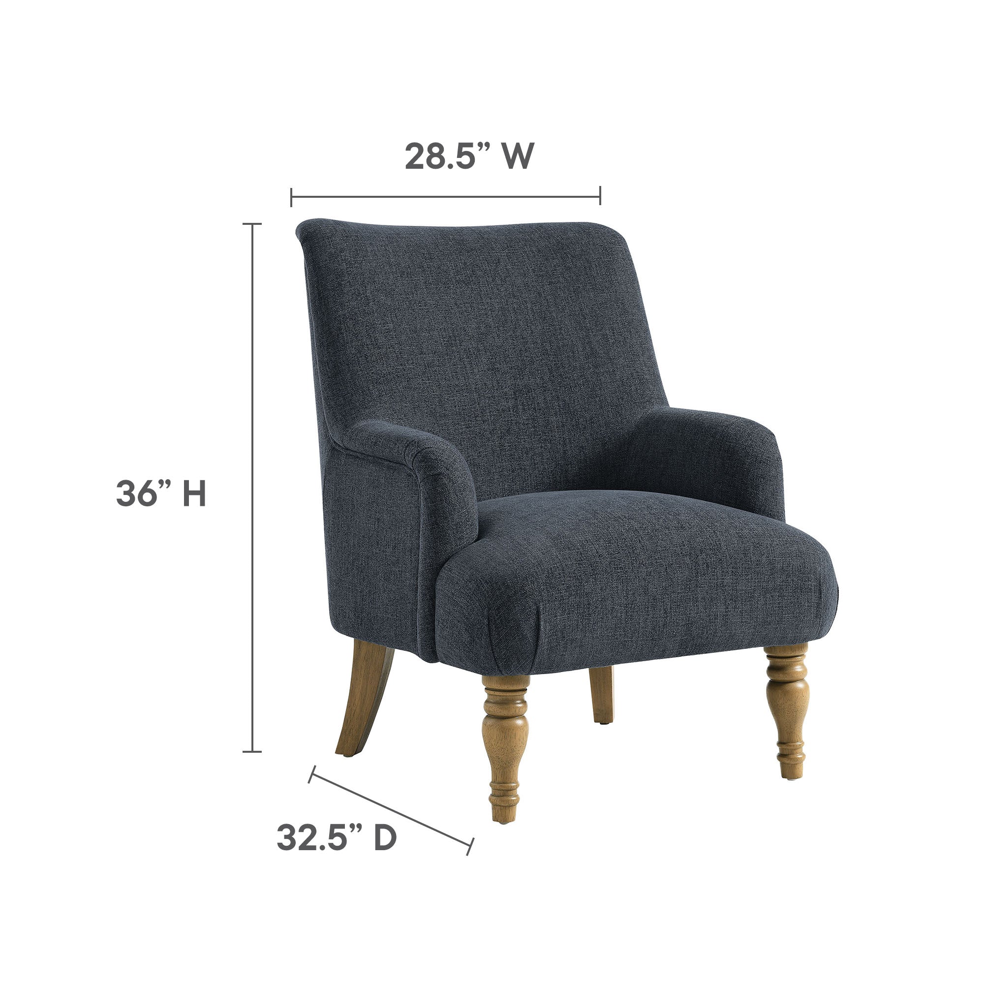 Ellington Fabric Upholstered Accent Armchair by Modway - Image 27