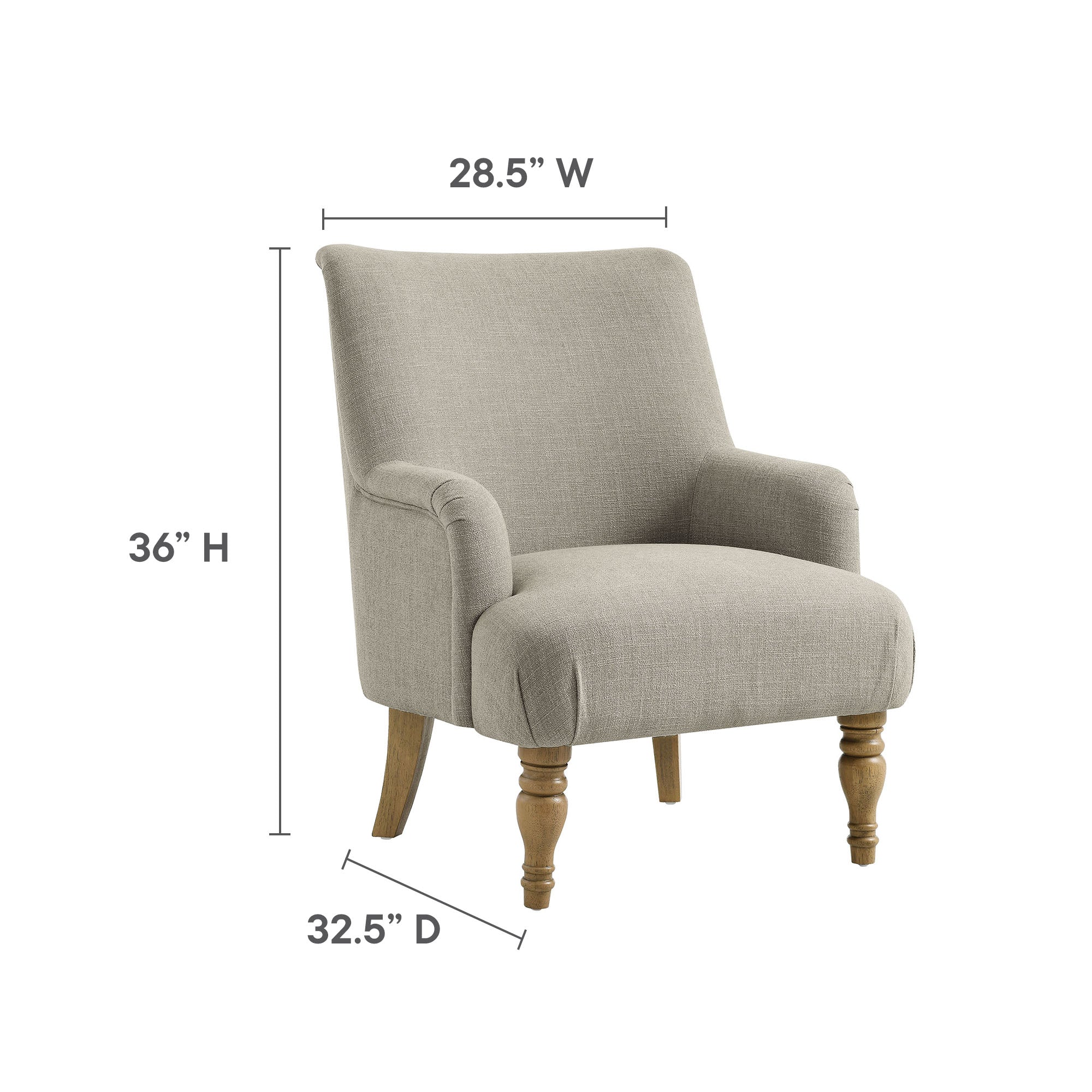 Ellington Fabric Upholstered Accent Armchair by Modway - Image 9