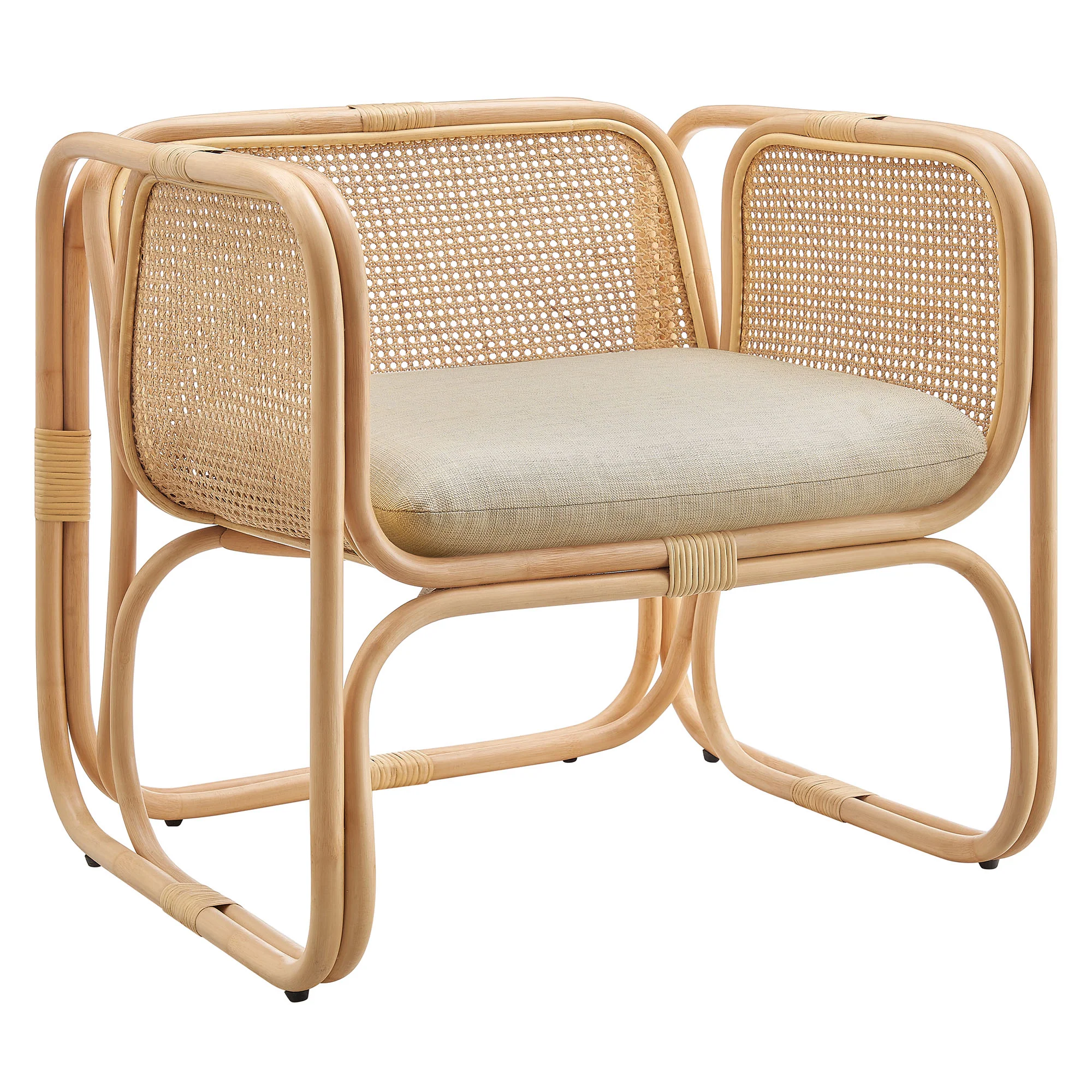 Ellis Natural Rattan Accent Armchair by Modway - Image 10