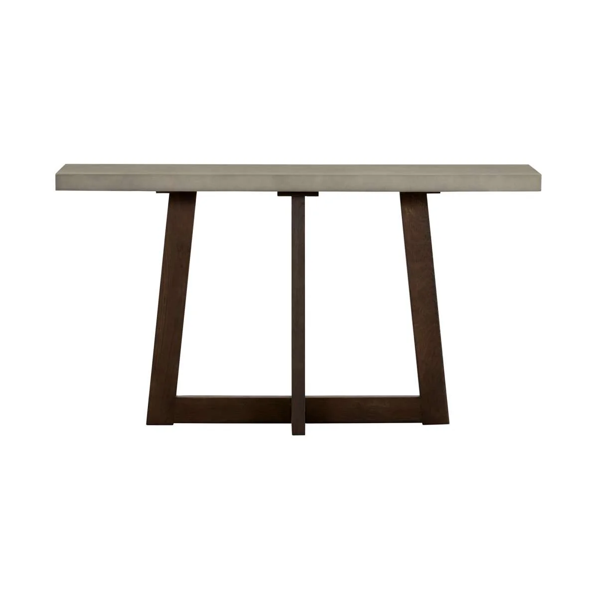Elodie Gray Concrete and Dark Gray Oak Rectangle Console Table By Armen Living - Image 3
