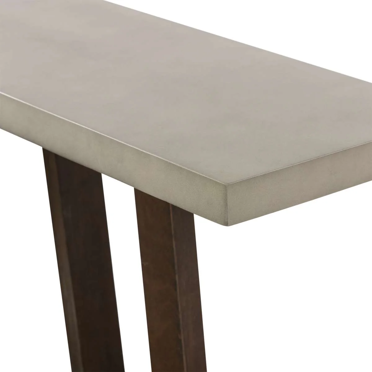 Elodie Gray Concrete and Dark Gray Oak Rectangle Console Table By Armen Living - Image 4