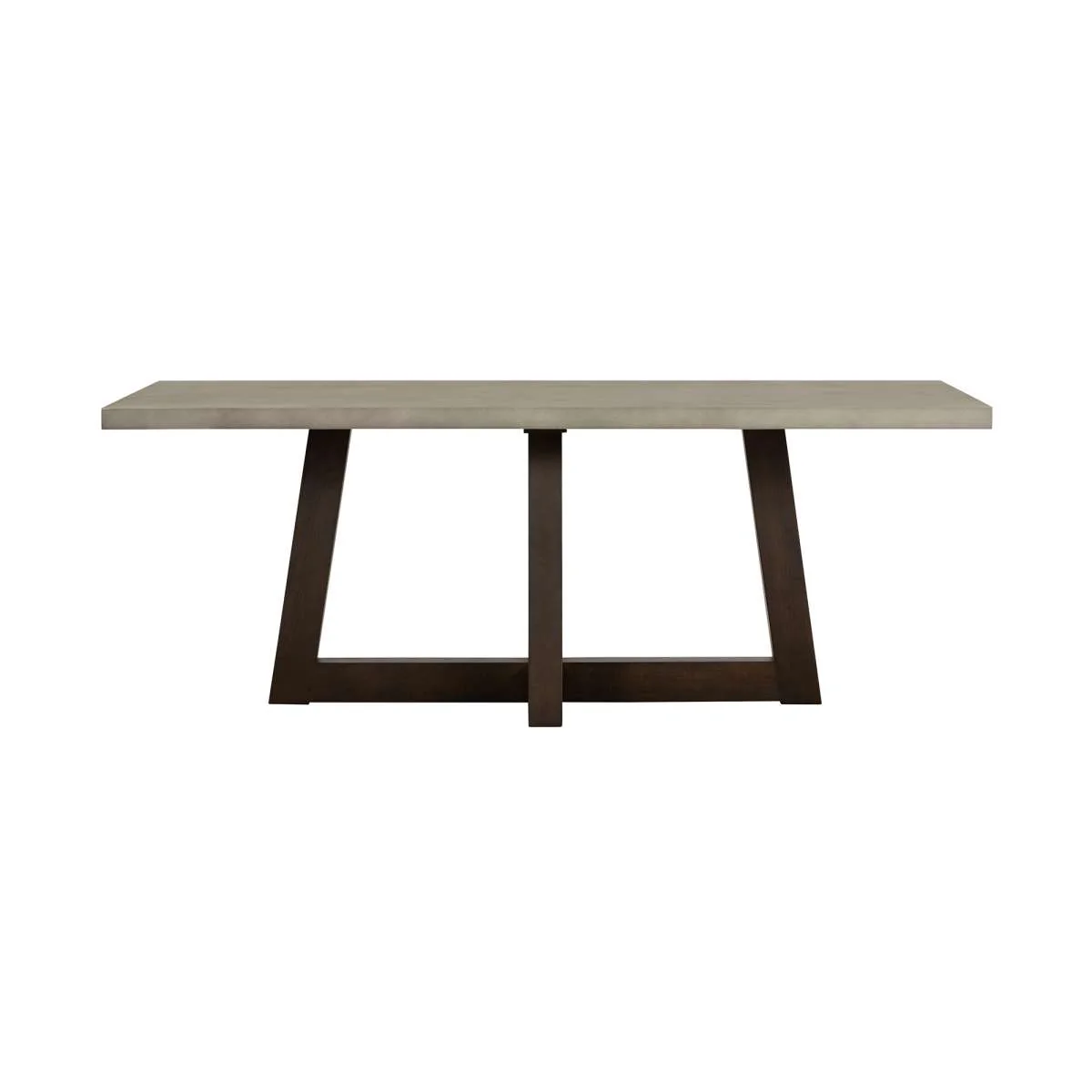 Elodie Gray Concrete and Dark Gray Oak Rectangle Dining Table By Armen Living - Image 3