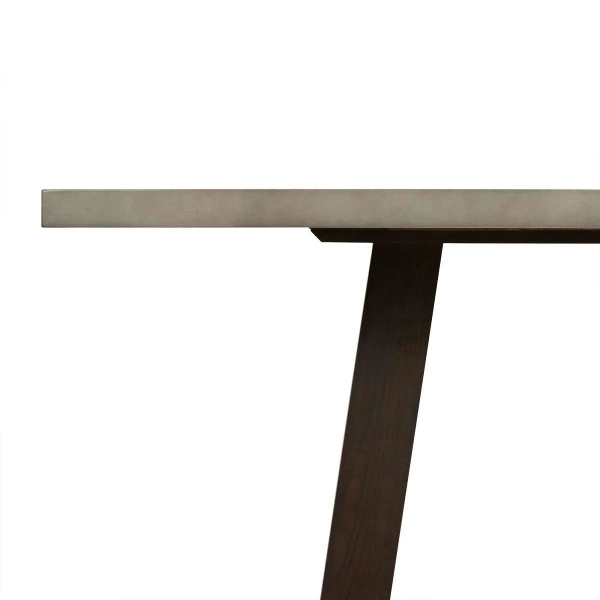 Elodie Gray Concrete and Dark Gray Oak Rectangle Dining Table By Armen Living - Image 5
