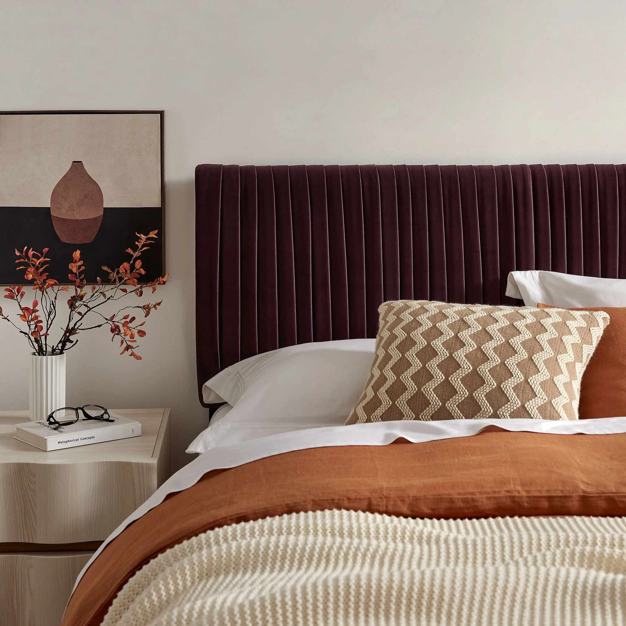 Eloise Stain-Resistant Performance Velvet Full Headboard by Modway - Image 13