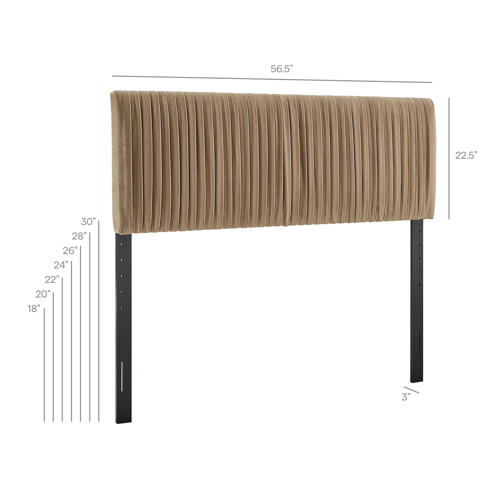 Eloise Stain-Resistant Performance Velvet Full Headboard by Modway - Image 24