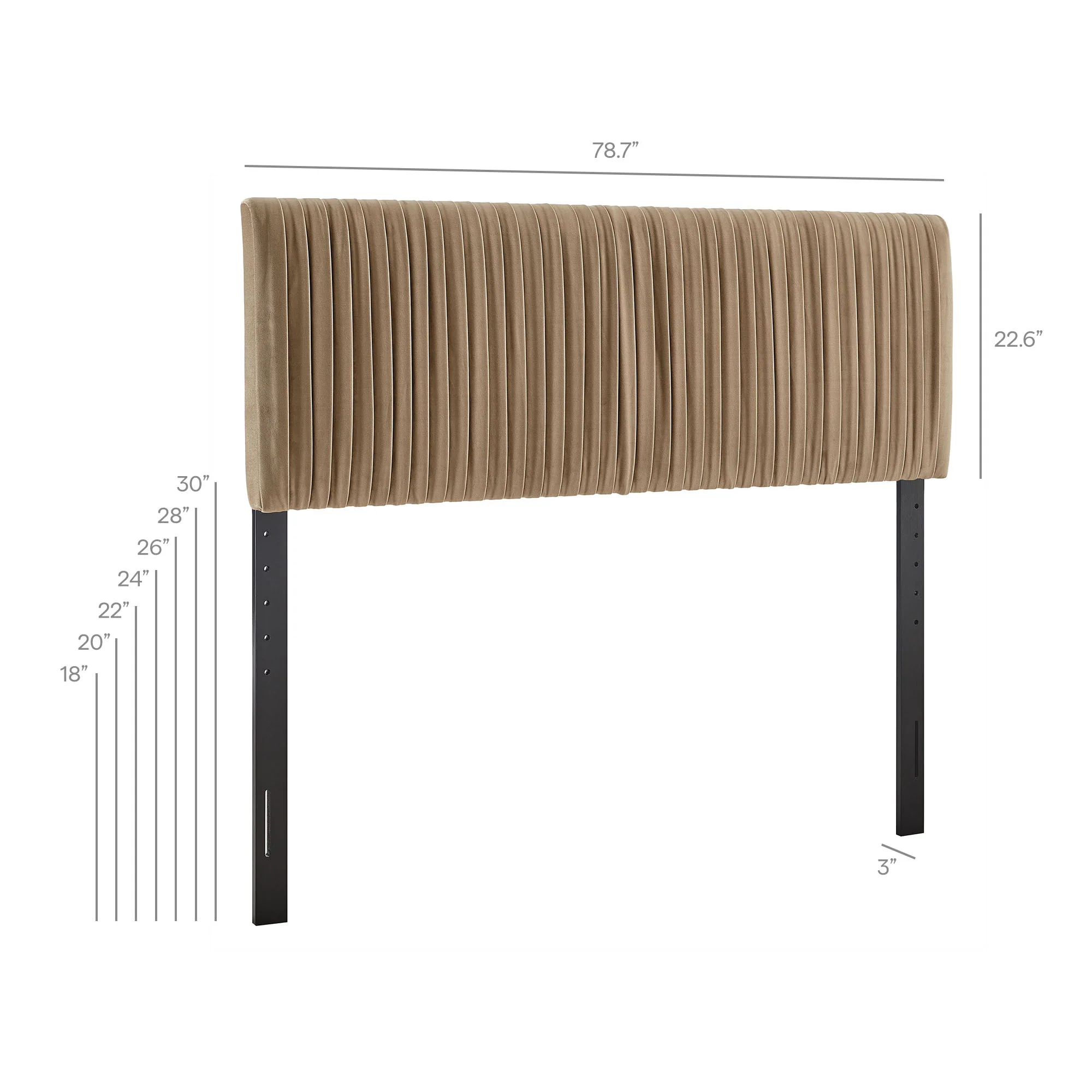 Eloise Stain-Resistant Performance Velvet King Headboard by Modway - Image 24