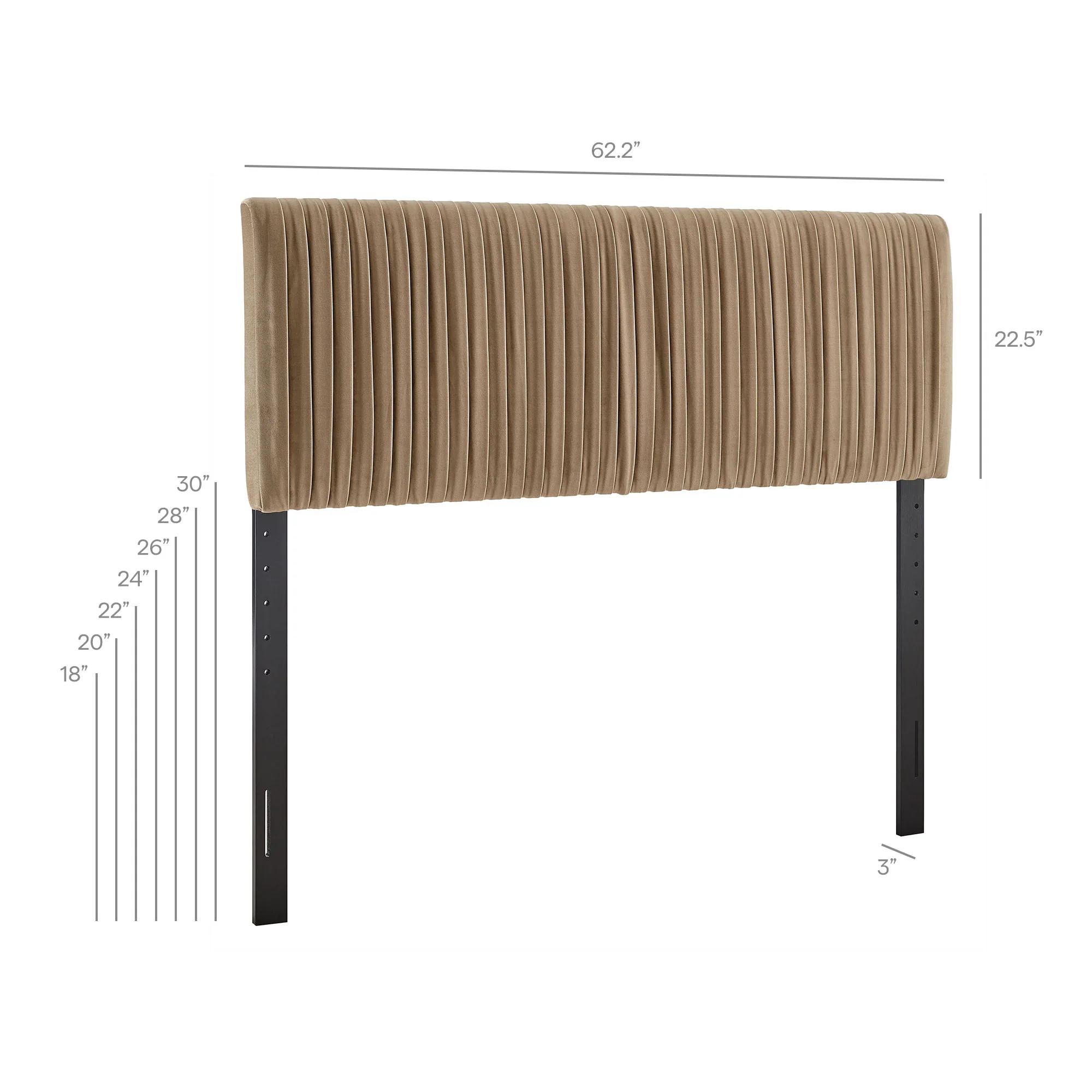 Eloise Stain-Resistant Performance Velvet Queen Headboard by Modway - Image 24
