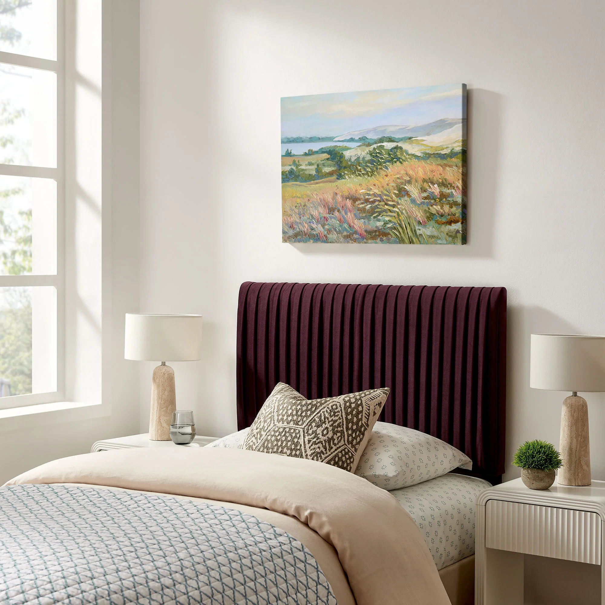 Eloise Stain-Resistant Performance Velvet Twin Headboard by Modway - Image 14