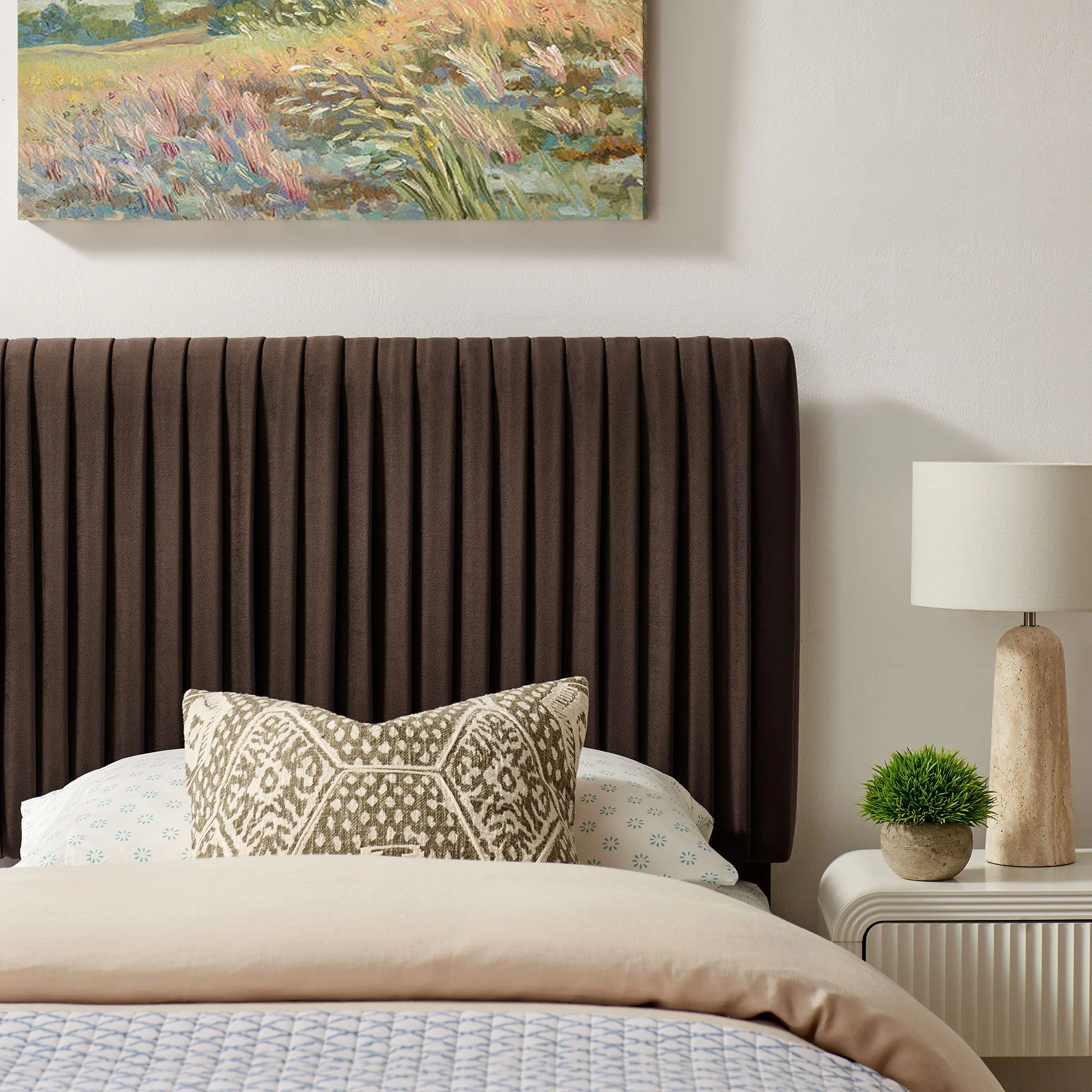Eloise Stain-Resistant Performance Velvet Twin Headboard by Modway - Image 5