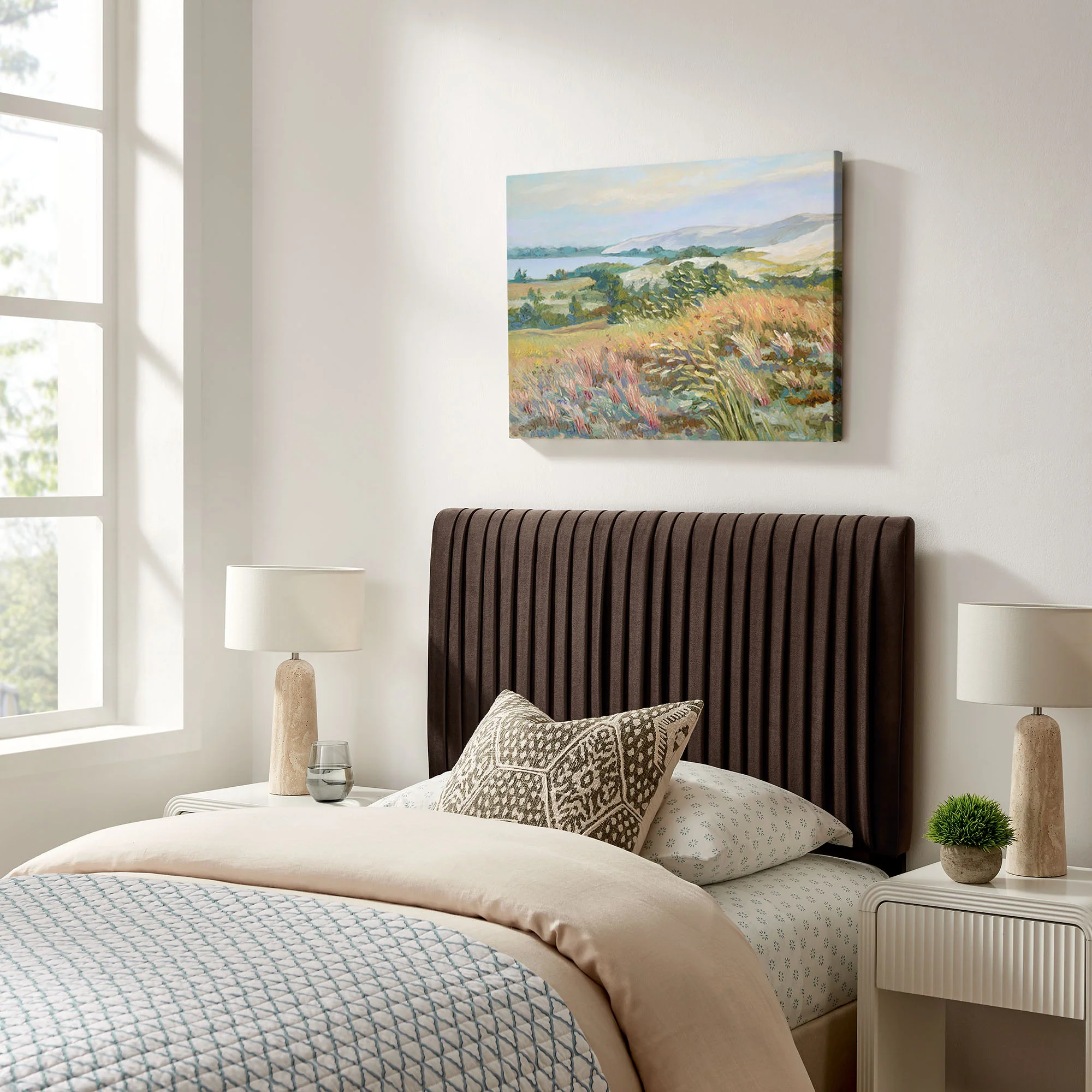 Eloise Stain-Resistant Performance Velvet Twin Headboard by Modway - Image 6