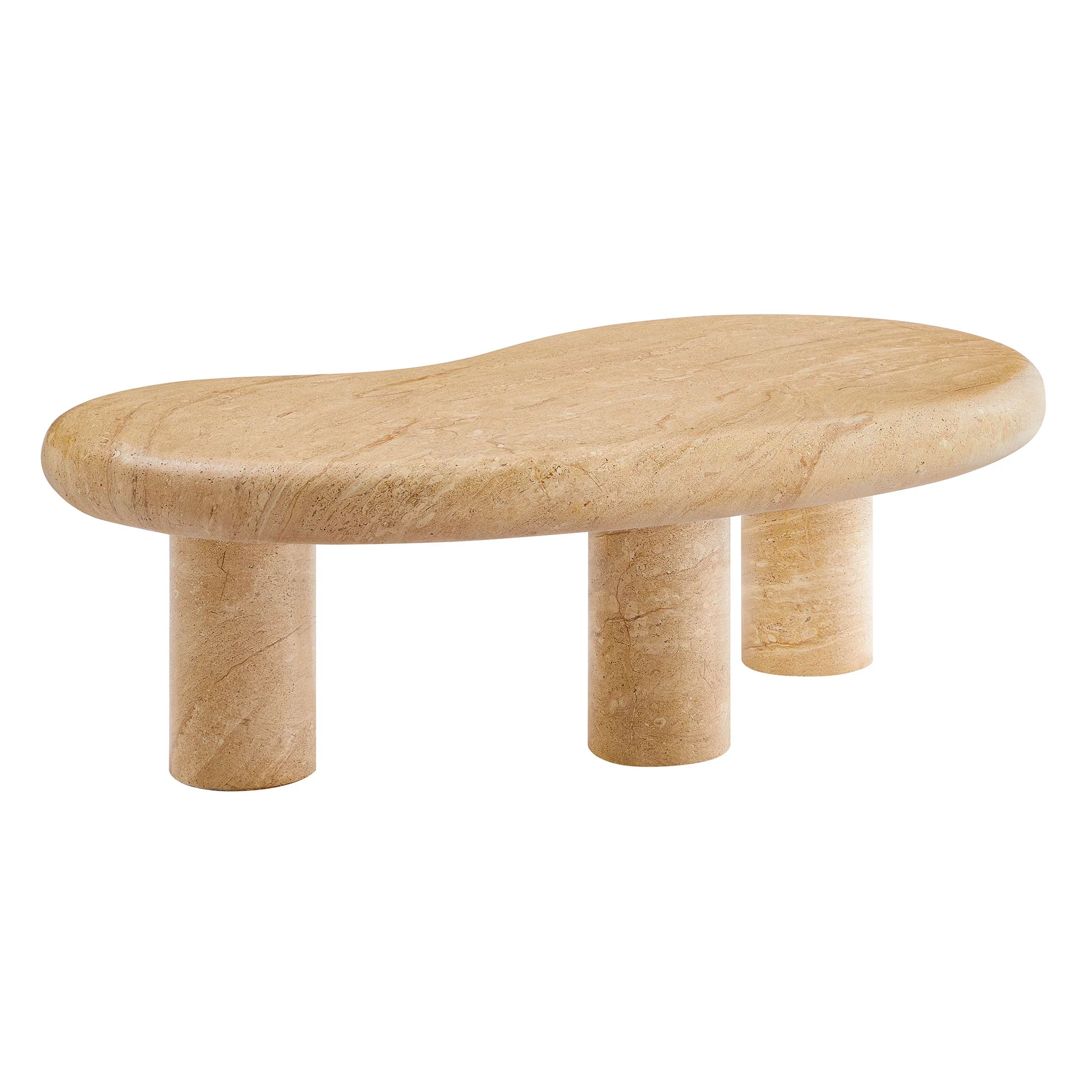 Elowen Indoor - Outdoor Patio Textured Faux Travertine Coffee Table by Modway - Image 6
