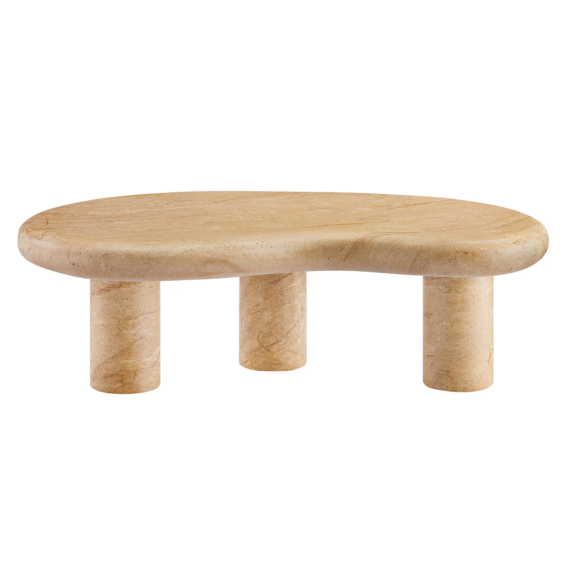 Elowen Indoor - Outdoor Patio Textured Faux Travertine Coffee Table by Modway - Image 7