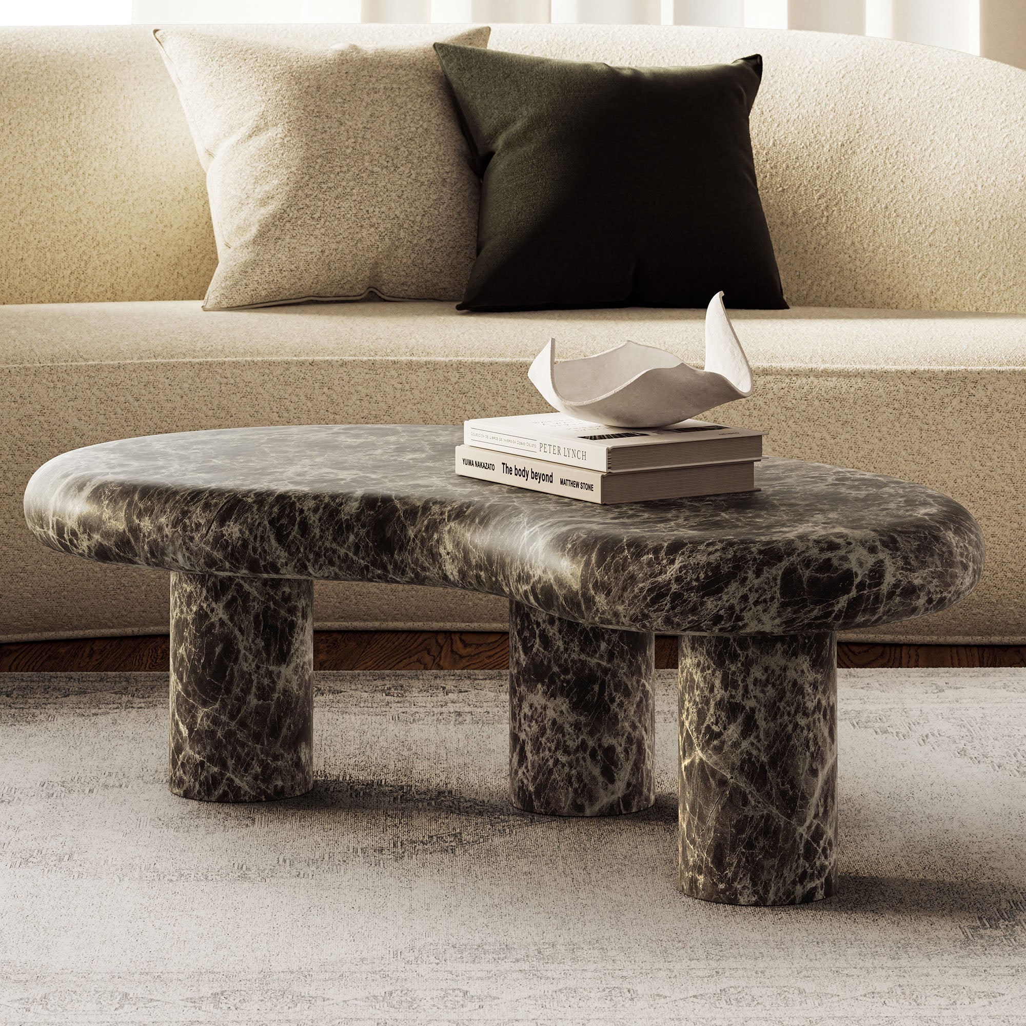 Elowen Outdoor Patio Faux Marble Coffee Table by Modway - Image 9