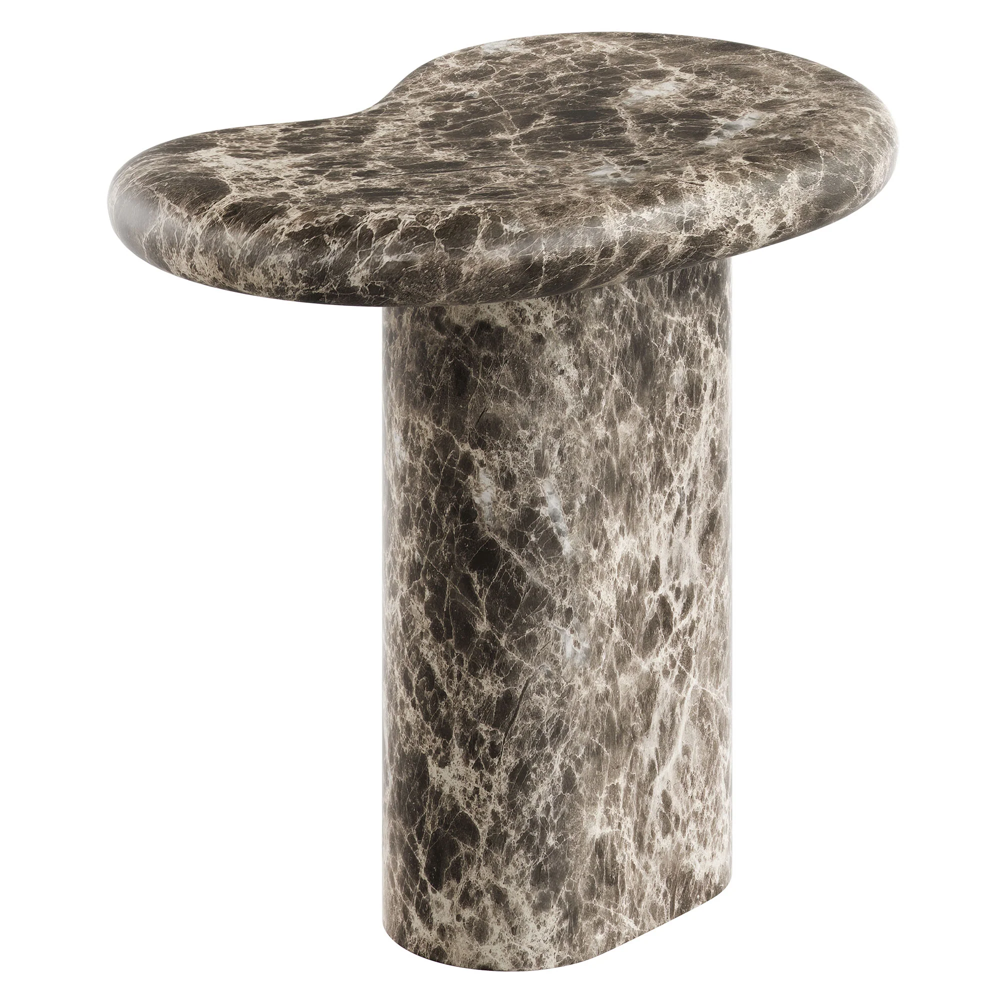 Elowen Outdoor Patio Faux Marble Side Table by Modway - Image 4