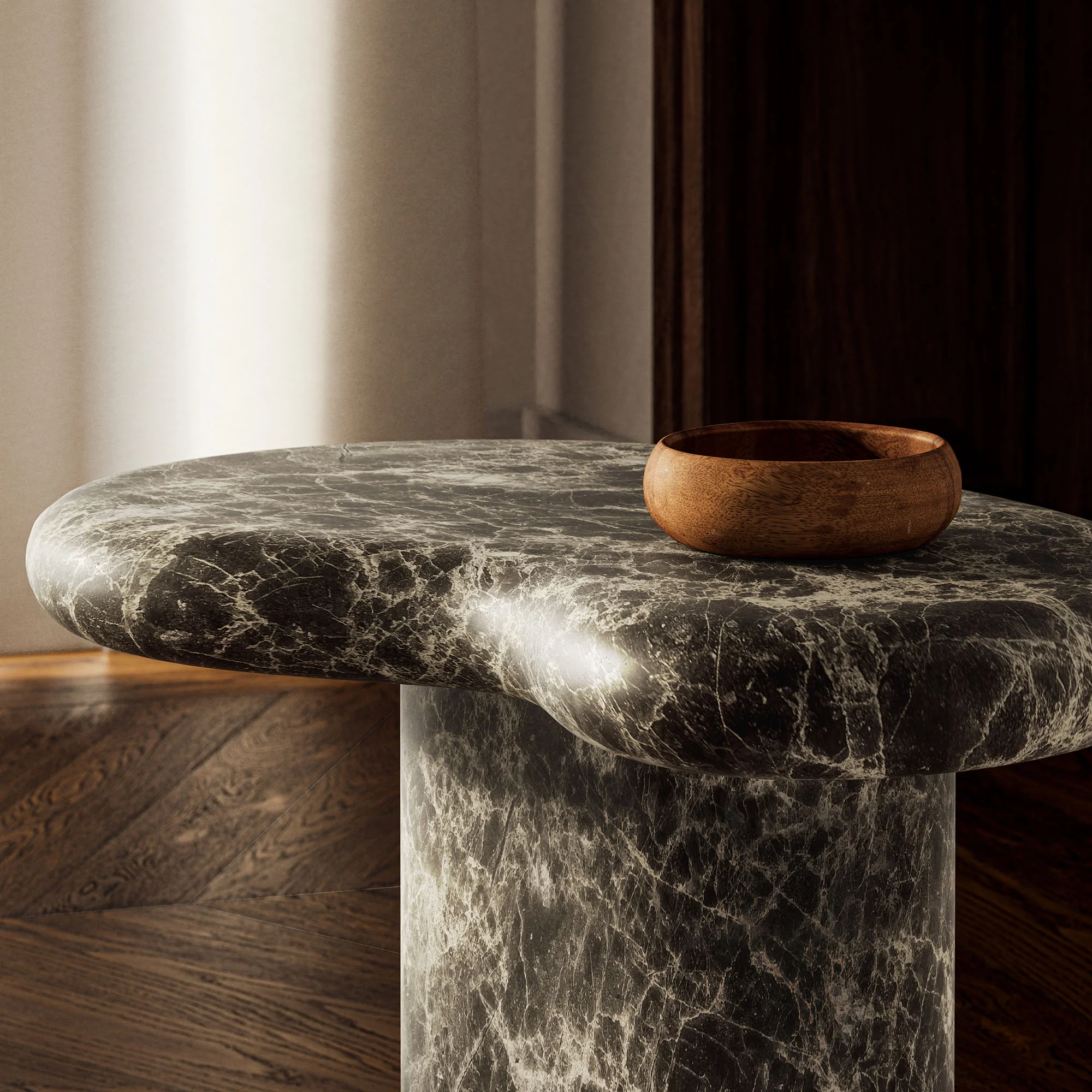 Elowen Outdoor Patio Faux Marble Side Table by Modway - Image 8