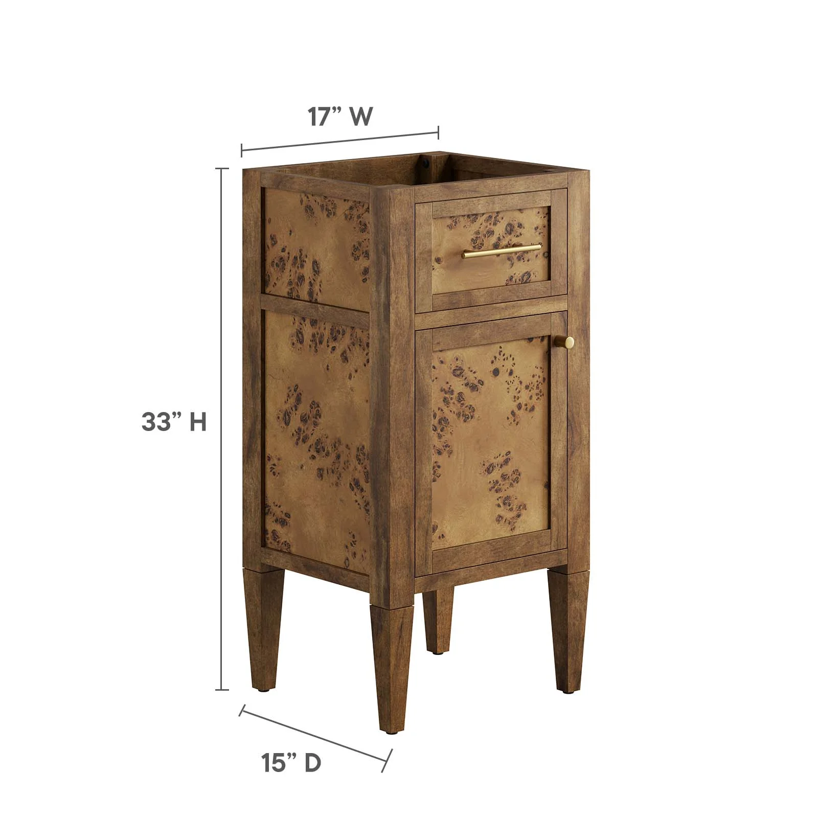 Elysian 18" Wood Bathroom Vanity Cabinet (Sink Basin Not Included) By Modway - EEI-6136 - Image 8