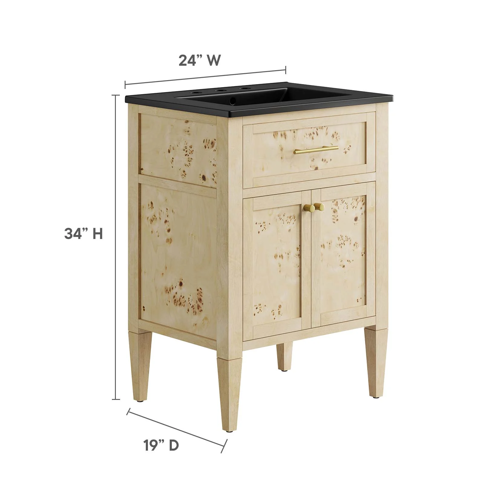 Elysian 24" Wood Bathroom Vanity By Modway - EEI-6441 - Image 6