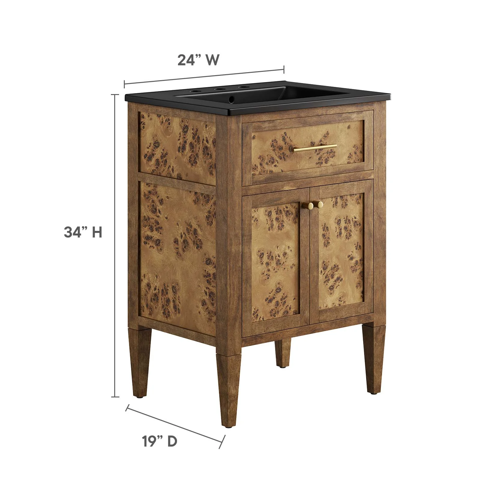 Elysian 24" Wood Bathroom Vanity By Modway - EEI-6442 - Image 6