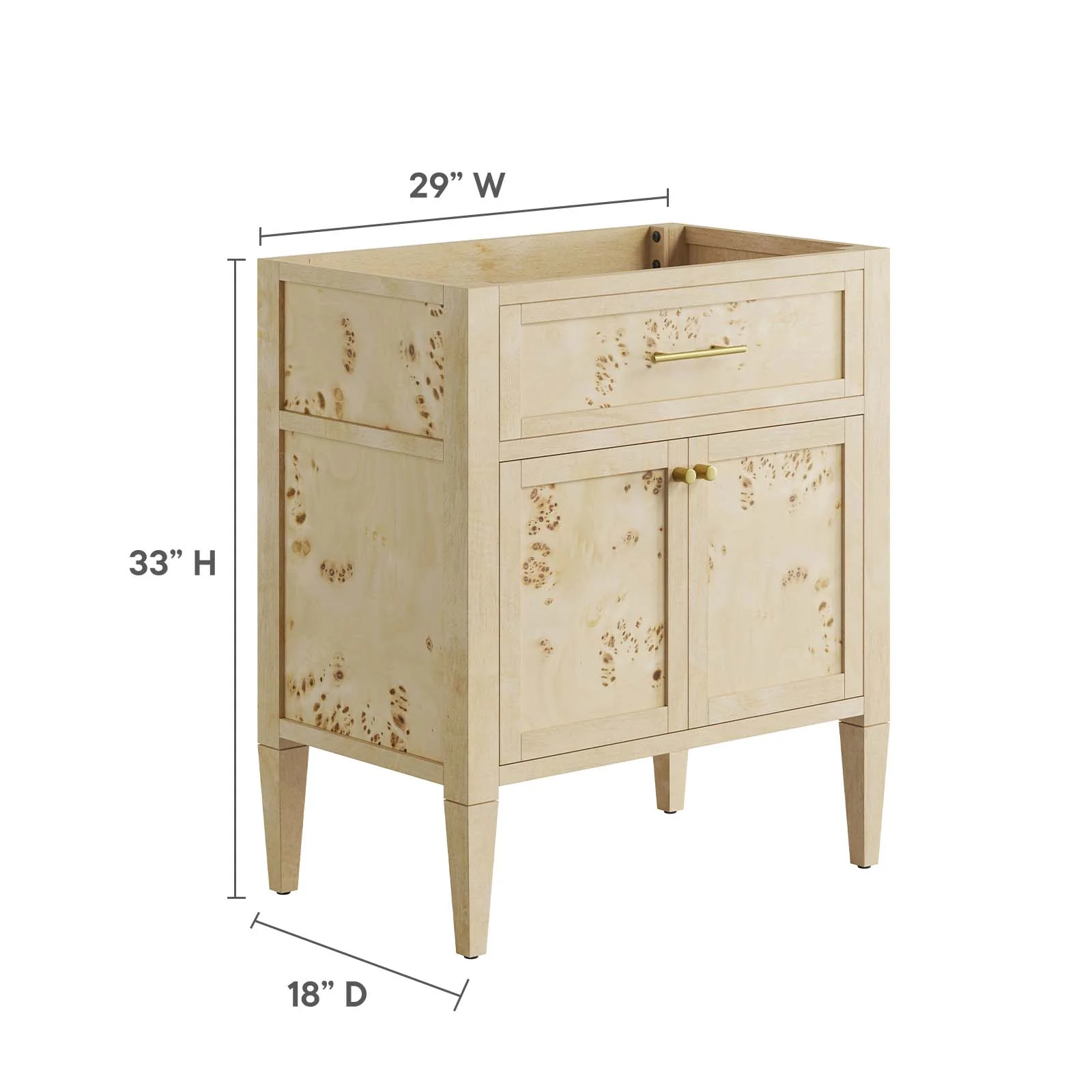 Elysian 30" Bathroom Vanity Cabinet (Sink Basin Not Included) By Modway - EEI-6138 - Image 17