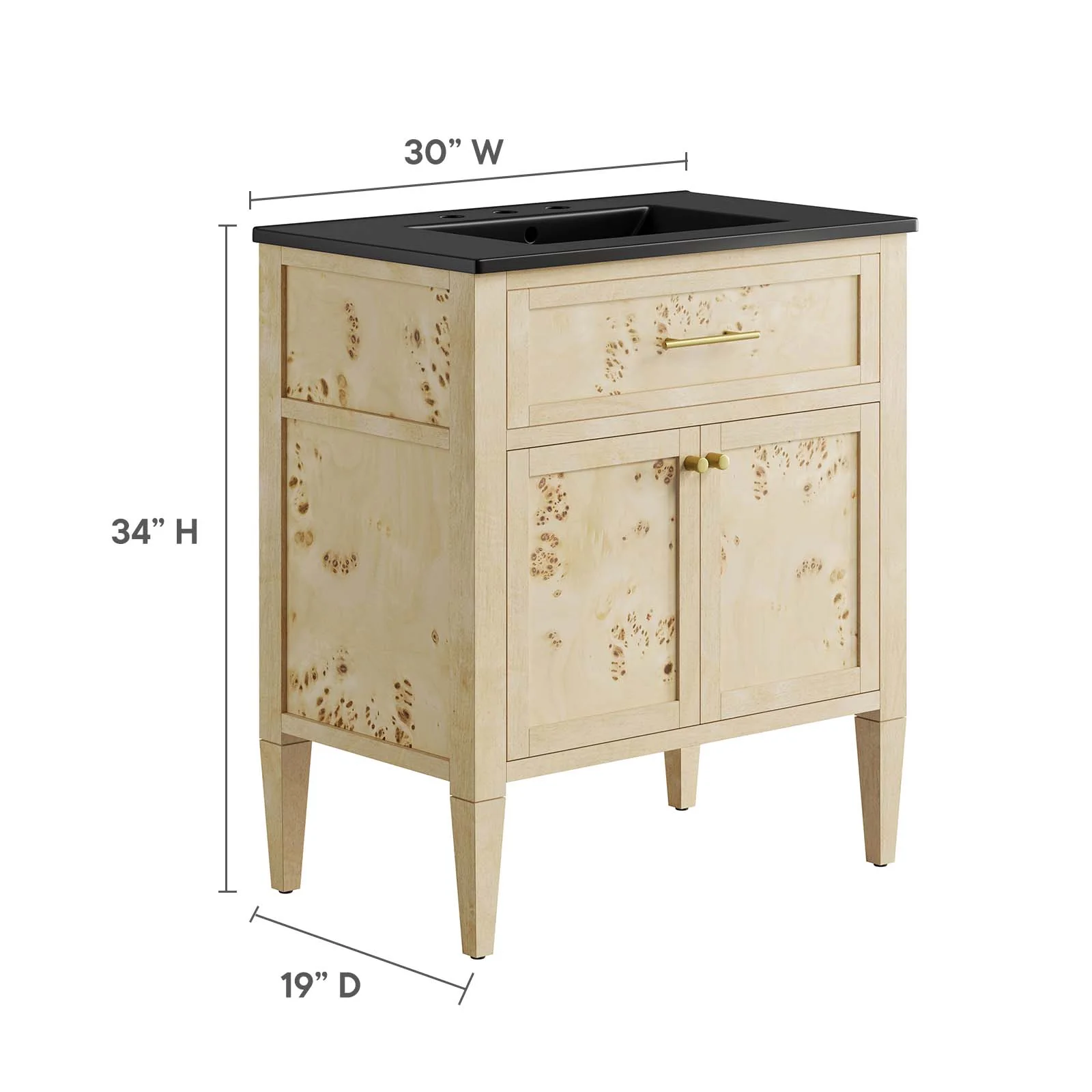 Elysian 30" Wood Bathroom Vanity By Modway - EEI-6445 - Image 6