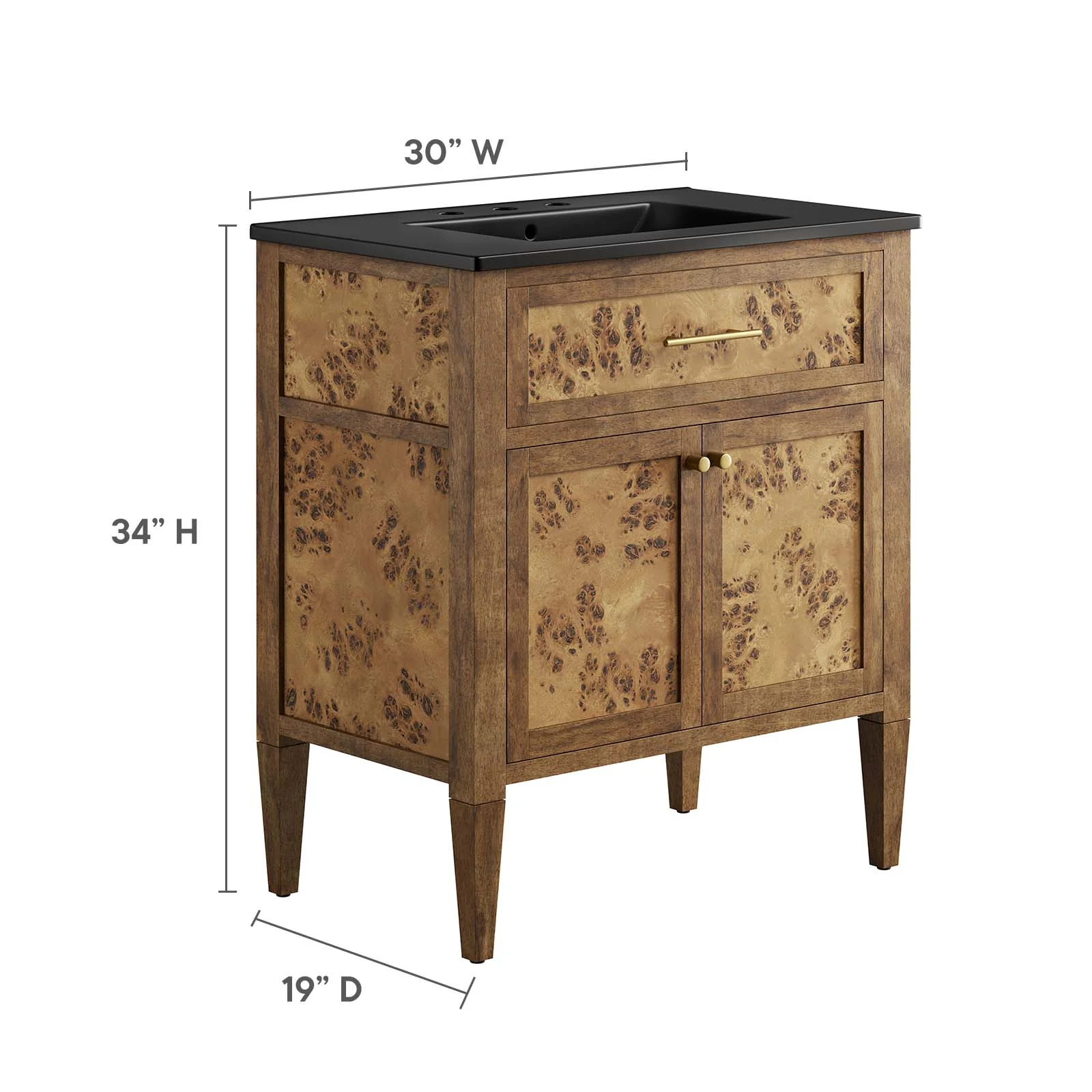 Elysian 30" Wood Bathroom Vanity By Modway - EEI-6446 - Image 6