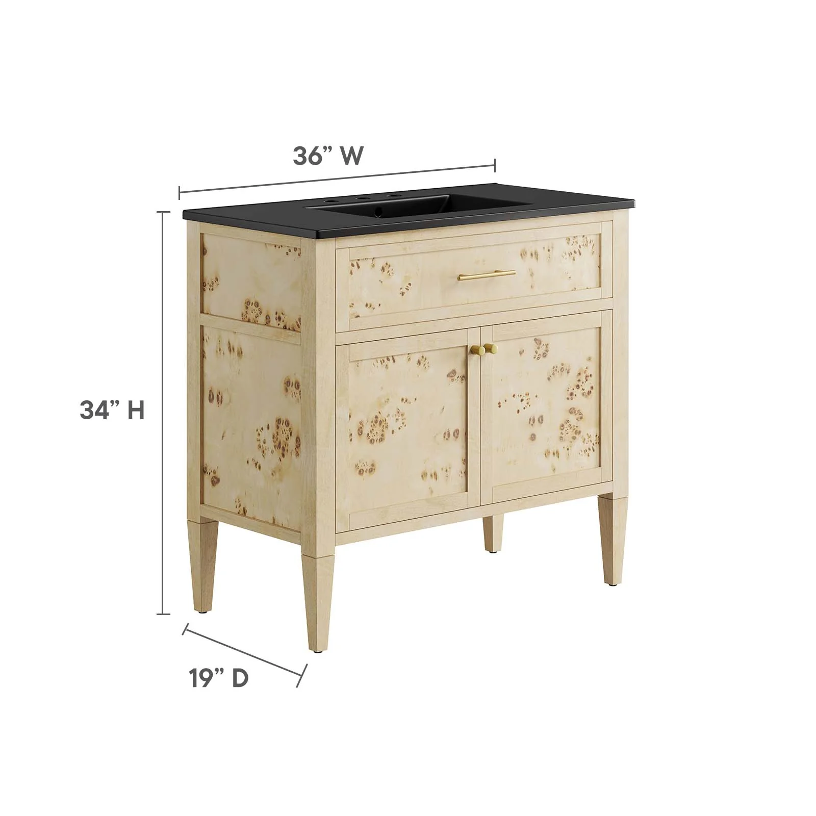 Elysian 36" Wood Bathroom Vanity By Modway - EEI-6449 - Image 6