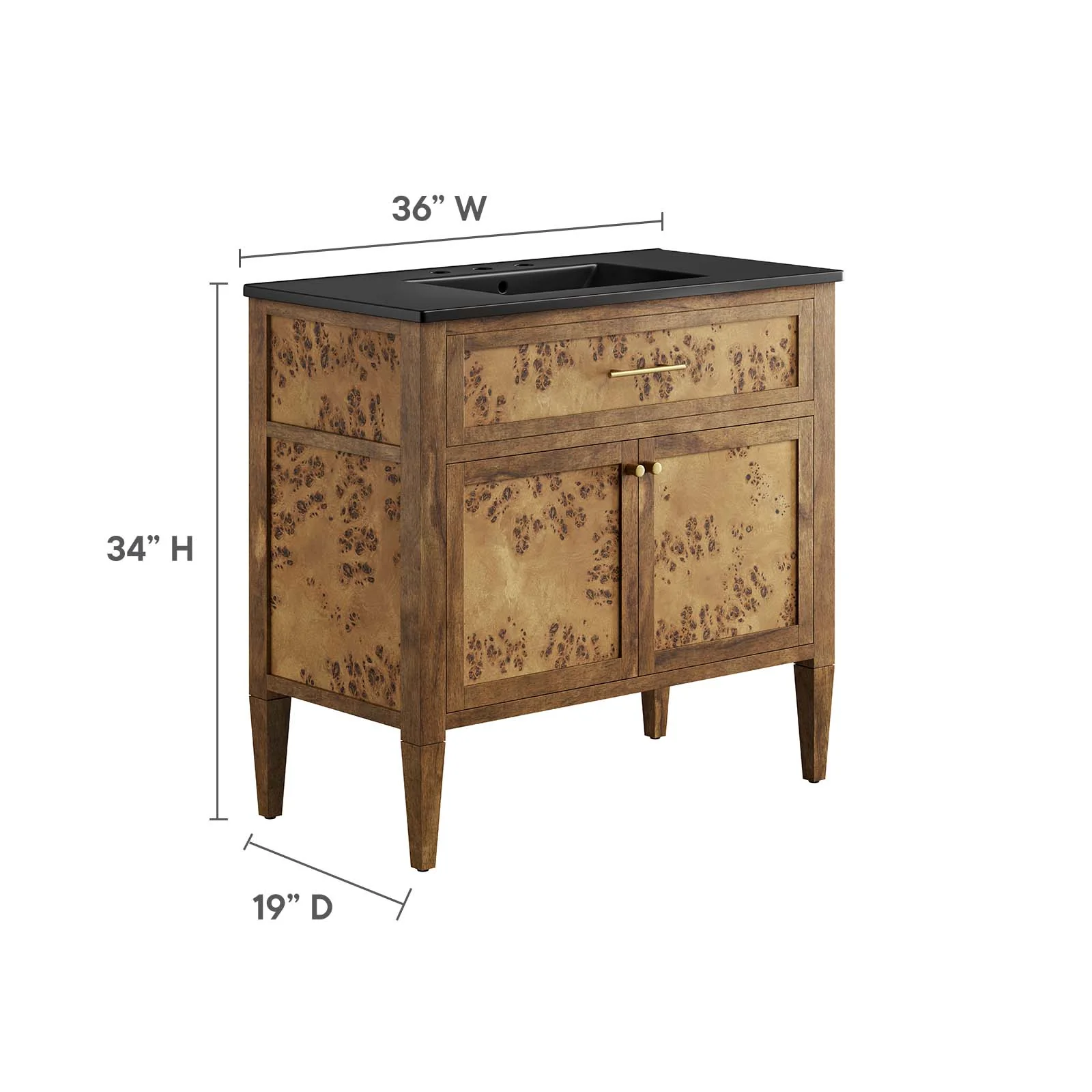 Elysian 36" Wood Bathroom Vanity By Modway - EEI-6450 - Image 6