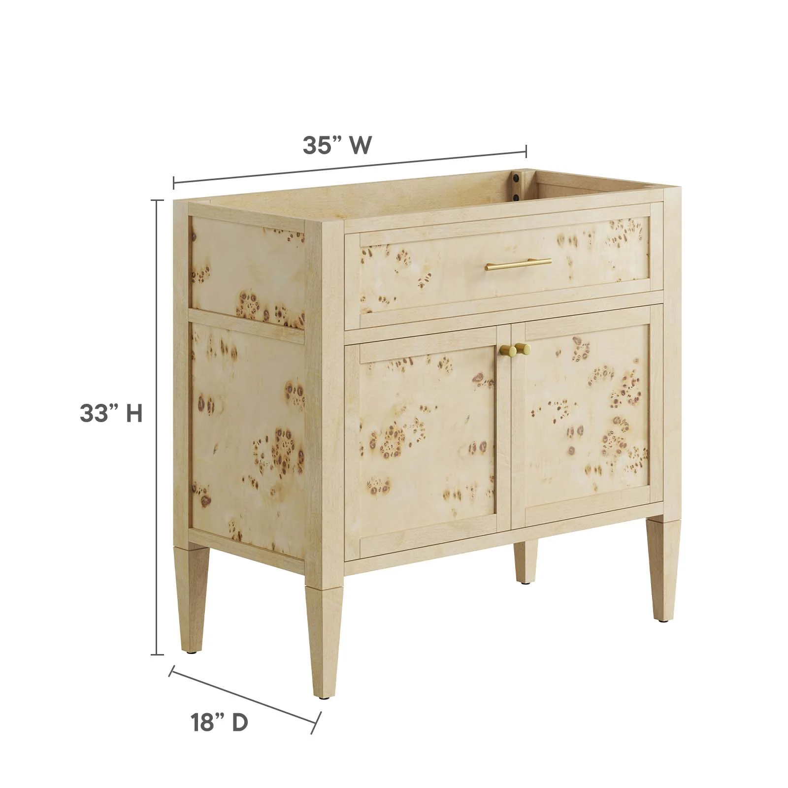 Elysian 36" Wood Bathroom Vanity Cabinet (Sink Basin Not Included) By Modway - EEI-6139 - Image 17