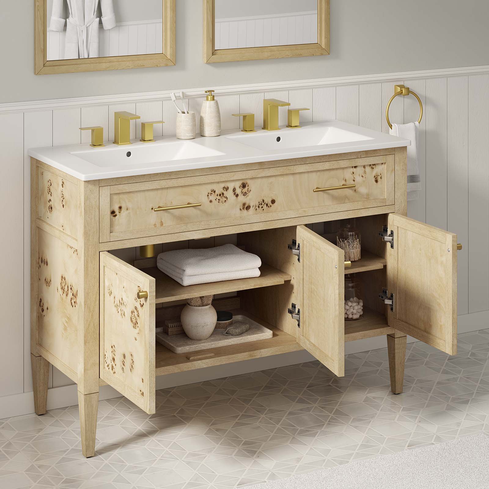 Elysian 48" Double Sink Bathroom Vanity By Modway - EEI-6454 - Image 10