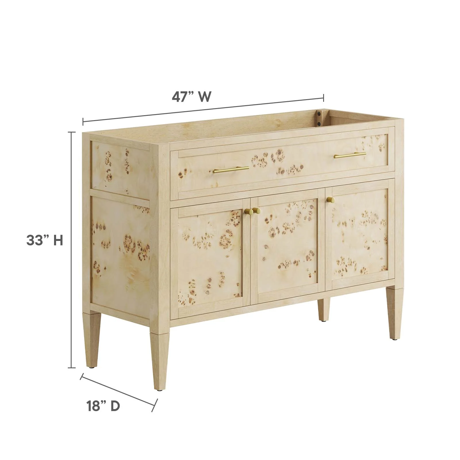 Elysian 48" Wood Bathroom Vanity Cabinet (Sink Basin Not Included) By Modway - EEI-6140 - Image 17