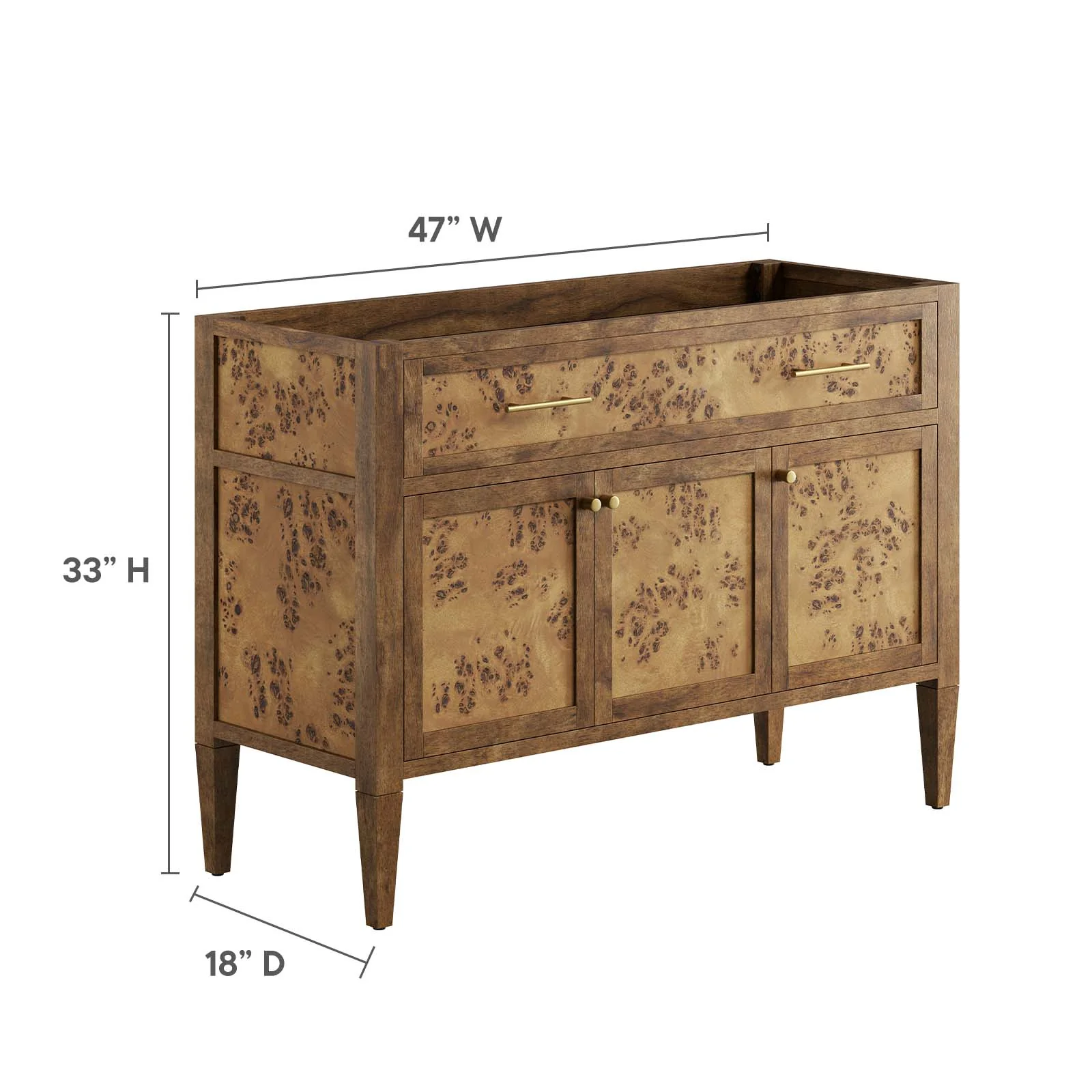 Elysian 48" Wood Bathroom Vanity Cabinet (Sink Basin Not Included) By Modway - EEI-6140 - Image 8