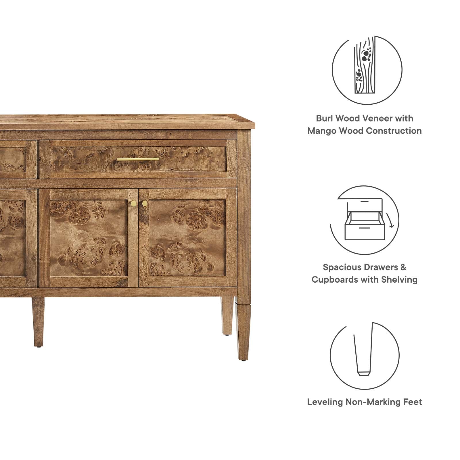 Elysian 62" Wood Sideboard By Modway - EEI-6794 - Image 9