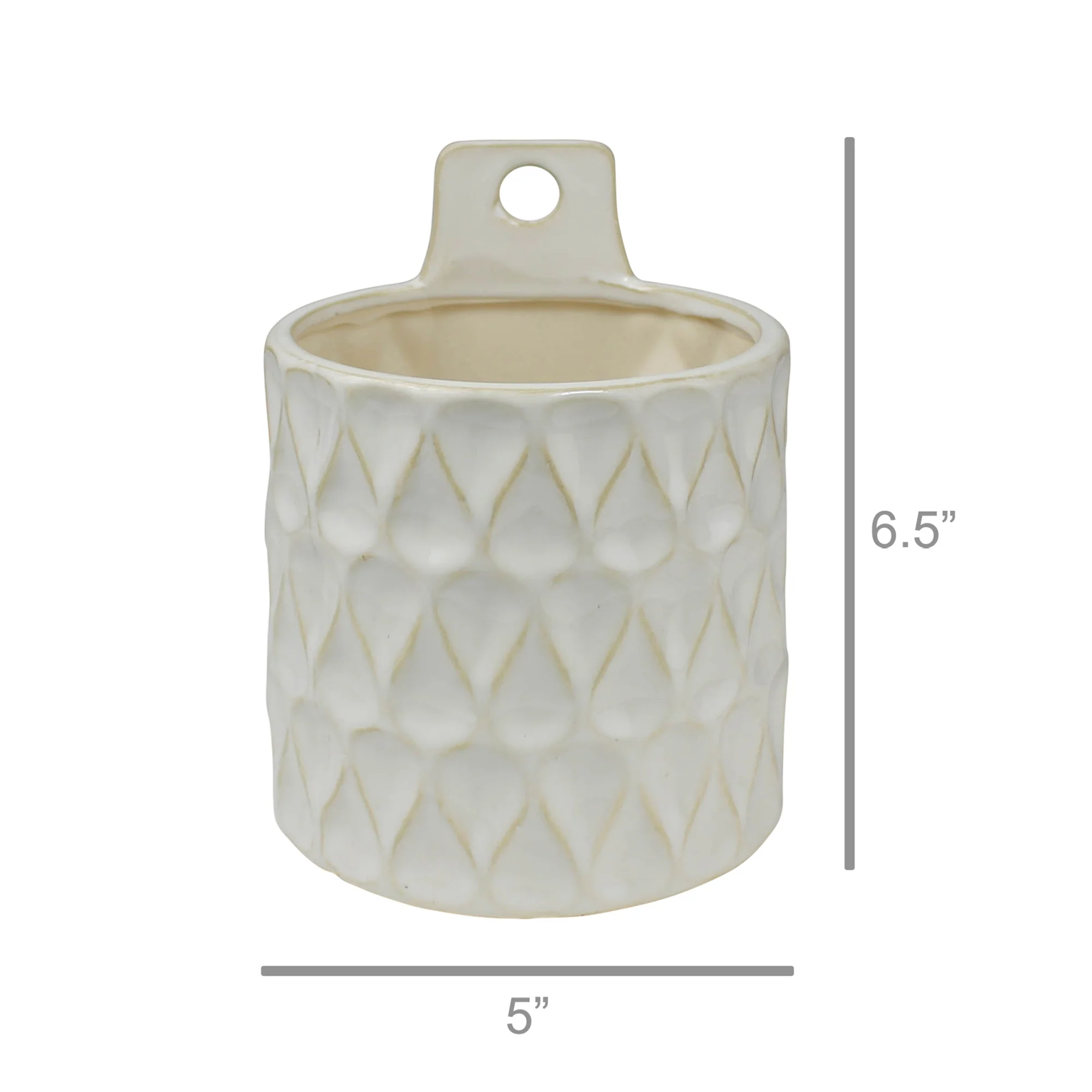 Elza Wall Planter, Ceramic - Small Set Of 2 By HomArt - Image 3