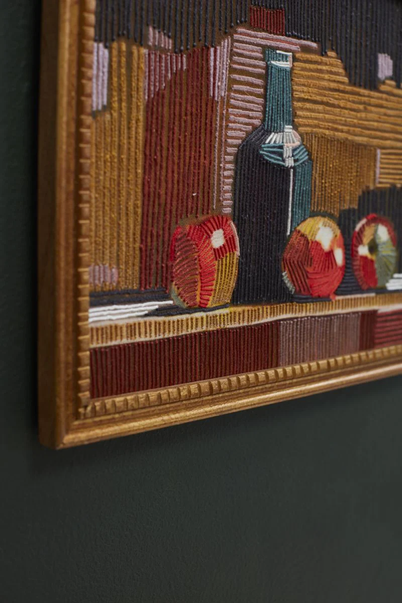 Embroidered Still Life Wall Art 13" x  10.5" By Accent Decor - Image 2