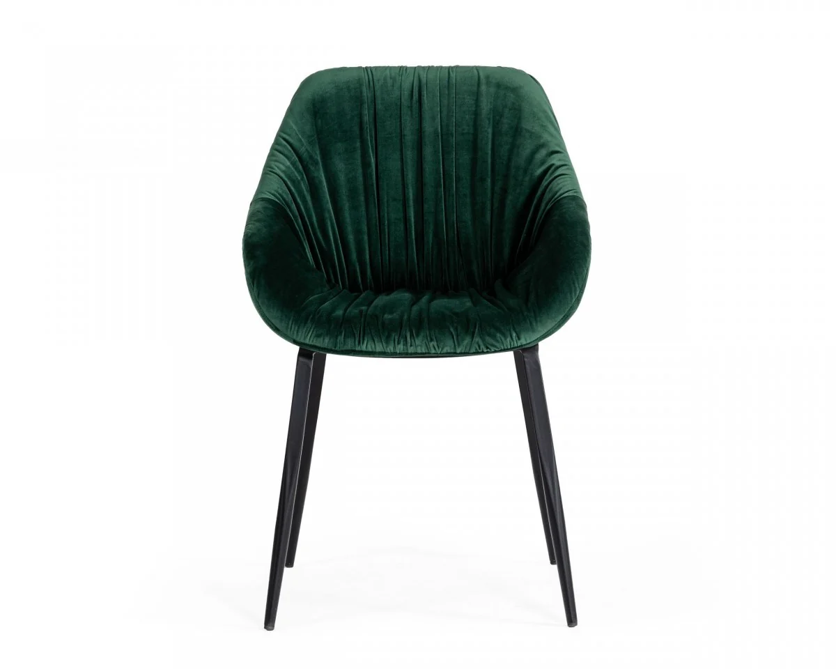 Emerald Slouchy Velvet Modern Dining Chair By Homeroots - Image 2