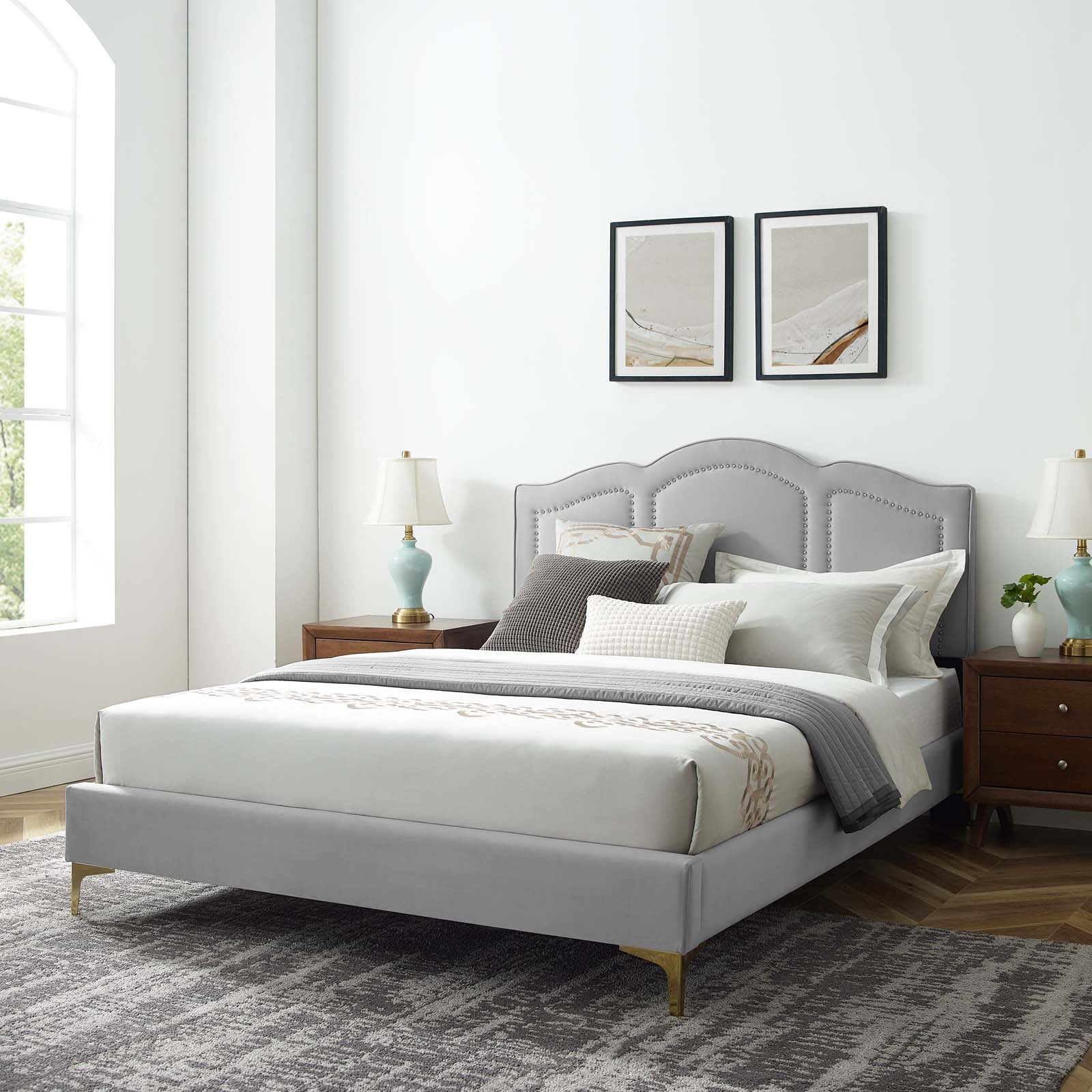 Emerson Performance Velvet King Platform Bed By Modway - MOD-6859 - Image 21