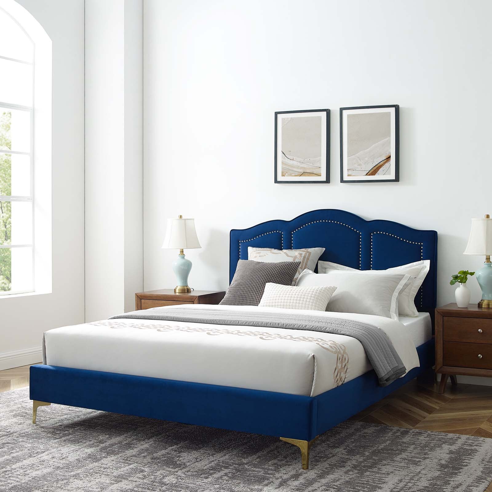 Emerson Performance Velvet King Platform Bed By Modway - MOD-6859 - Image 49