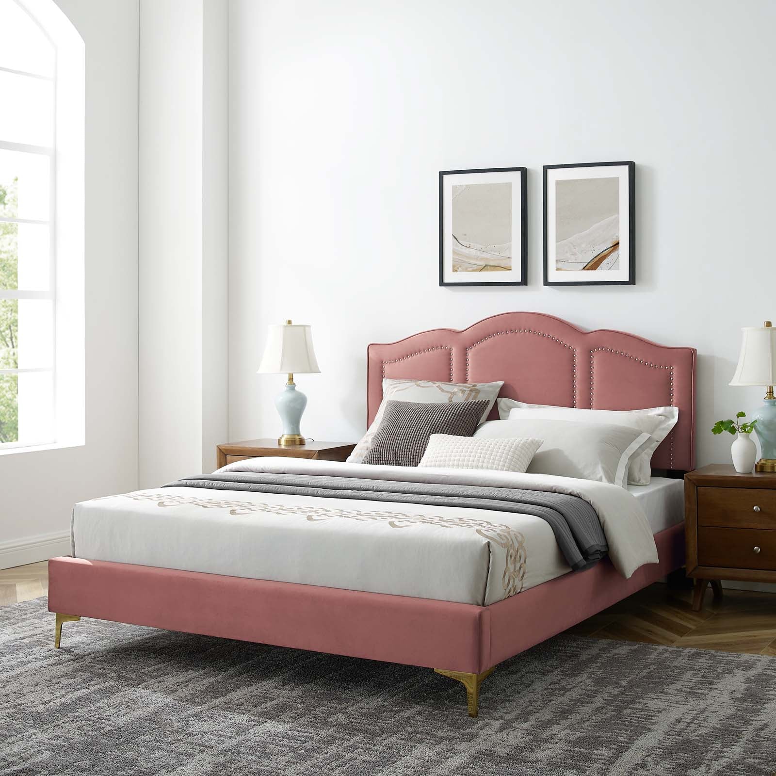 Emerson Performance Velvet King Platform Bed By Modway - MOD-6859 - Image 7