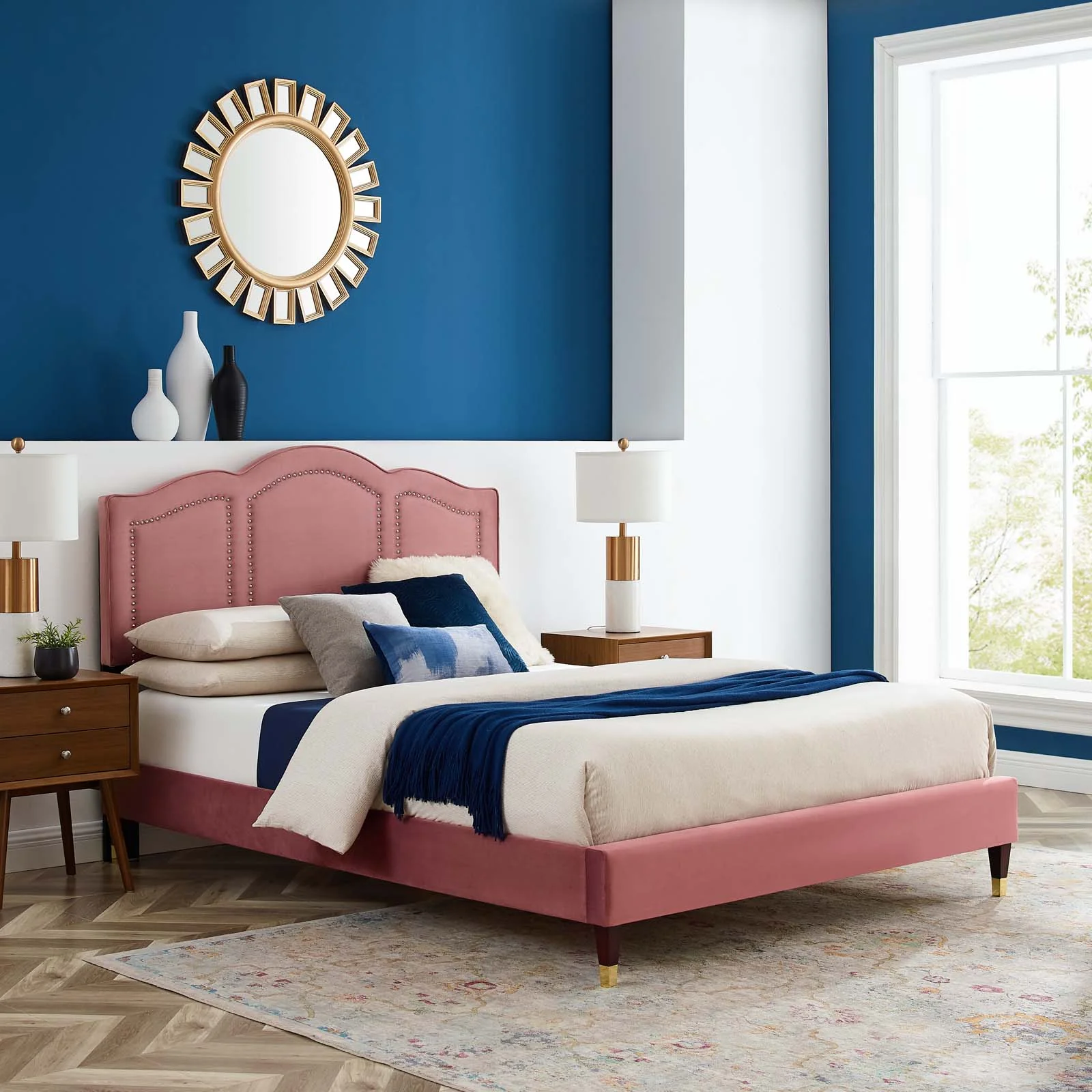 Emerson Performance Velvet King Platform Bed By Modway - MOD-6860 - Image 21