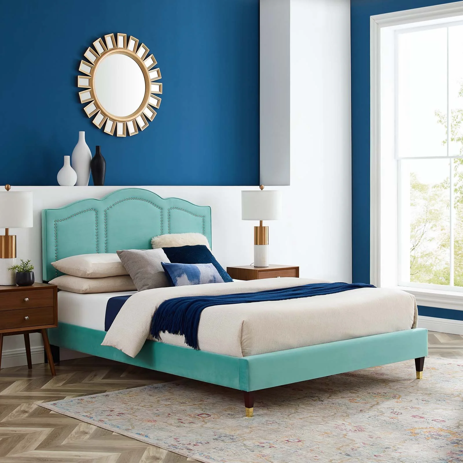 Emerson Performance Velvet King Platform Bed By Modway - MOD-6860 - Image 35