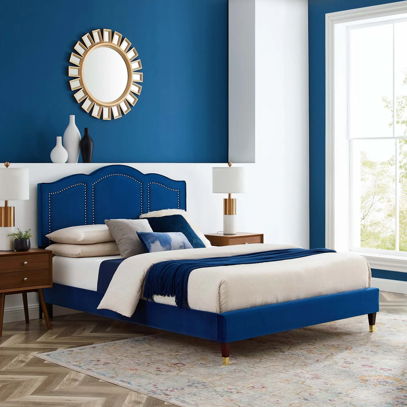 Emerson Performance Velvet King Platform Bed By Modway - MOD-6860 - Image 49